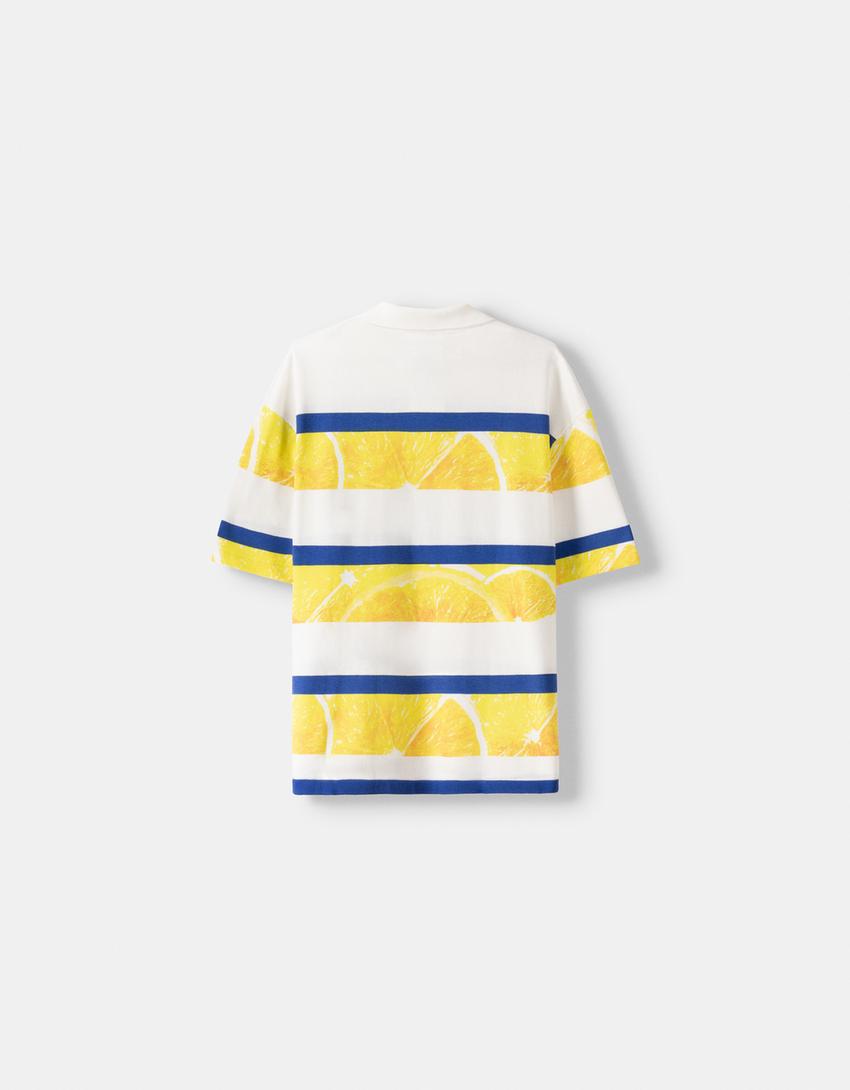 T-shirt polo BERSSSHKA X SSSTUFFF imprimé-Vert-3