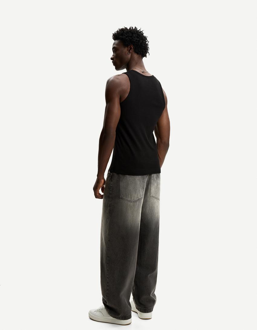 Jeans super baggy-Negro-2