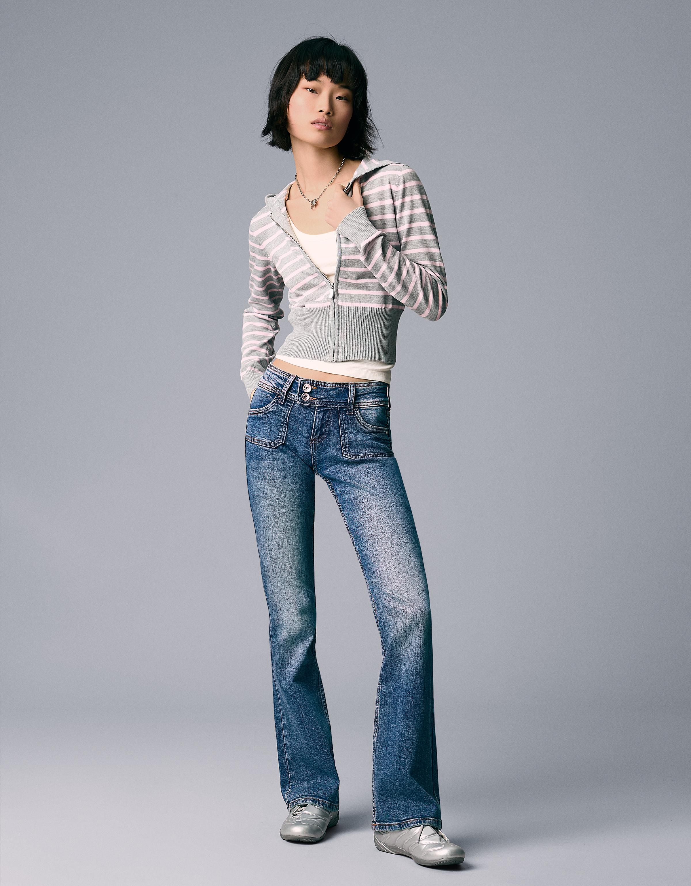 Bootcut düşük bel jean - Görsel 63