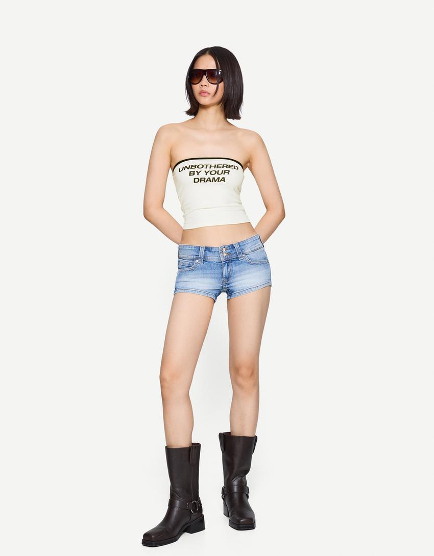 Top bandeau print-Crudo-2