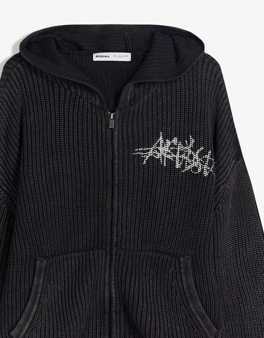 Vest met rits-Zwart