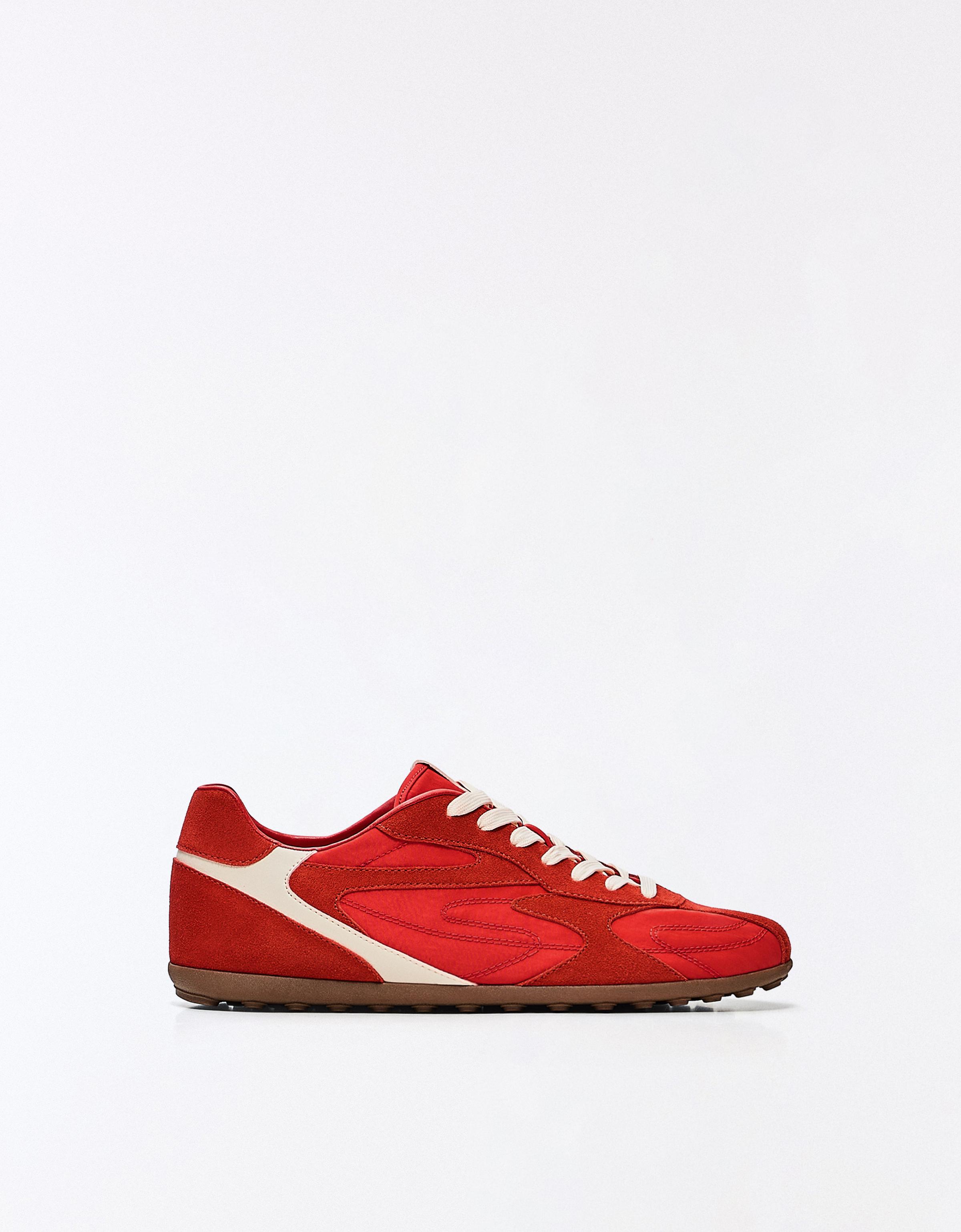 SLIM RETRO TRAINERS — RED