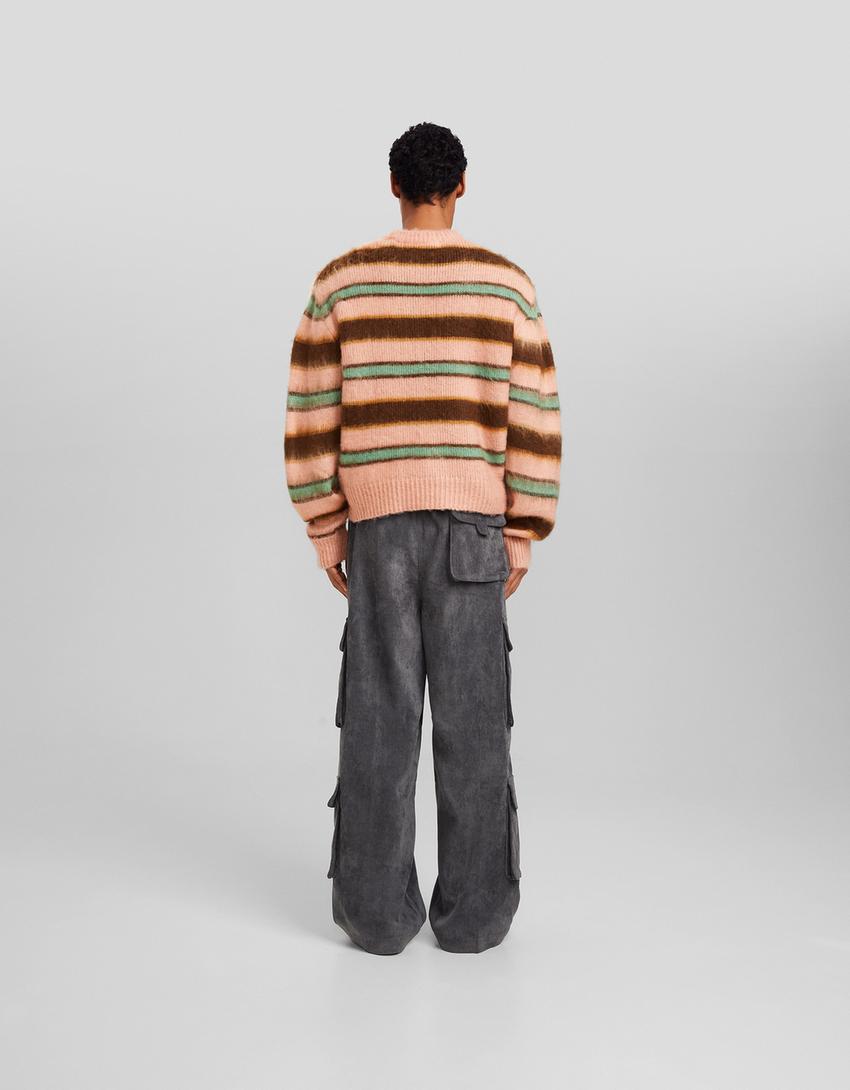 Pantalon chenille multifonction-Gris foncé-2