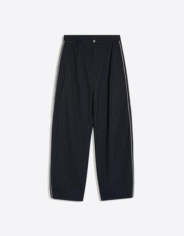 Super baggy pinstripe trousers — Navy 5