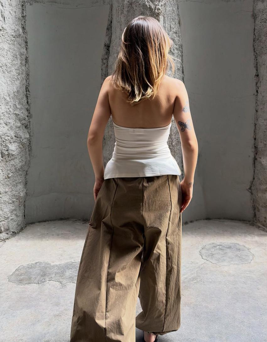Halter neck top-Off white
