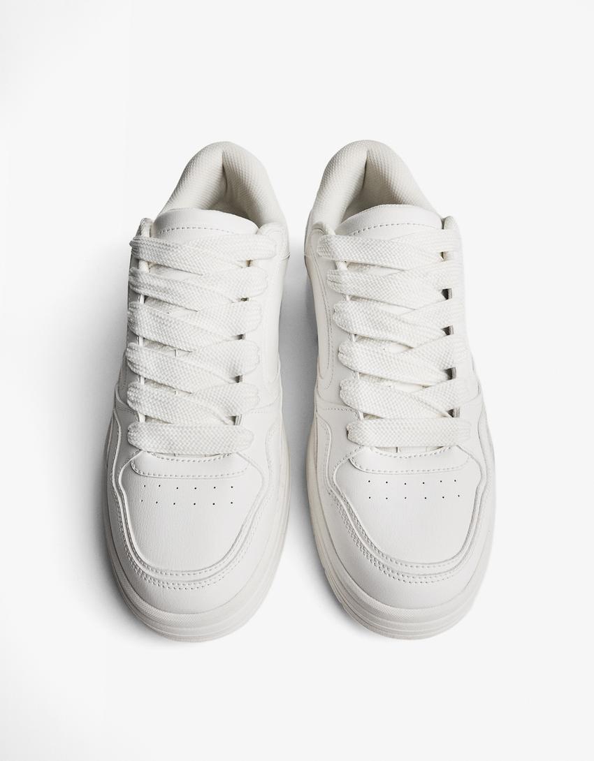 Basic street-style sneakers-Wit-3