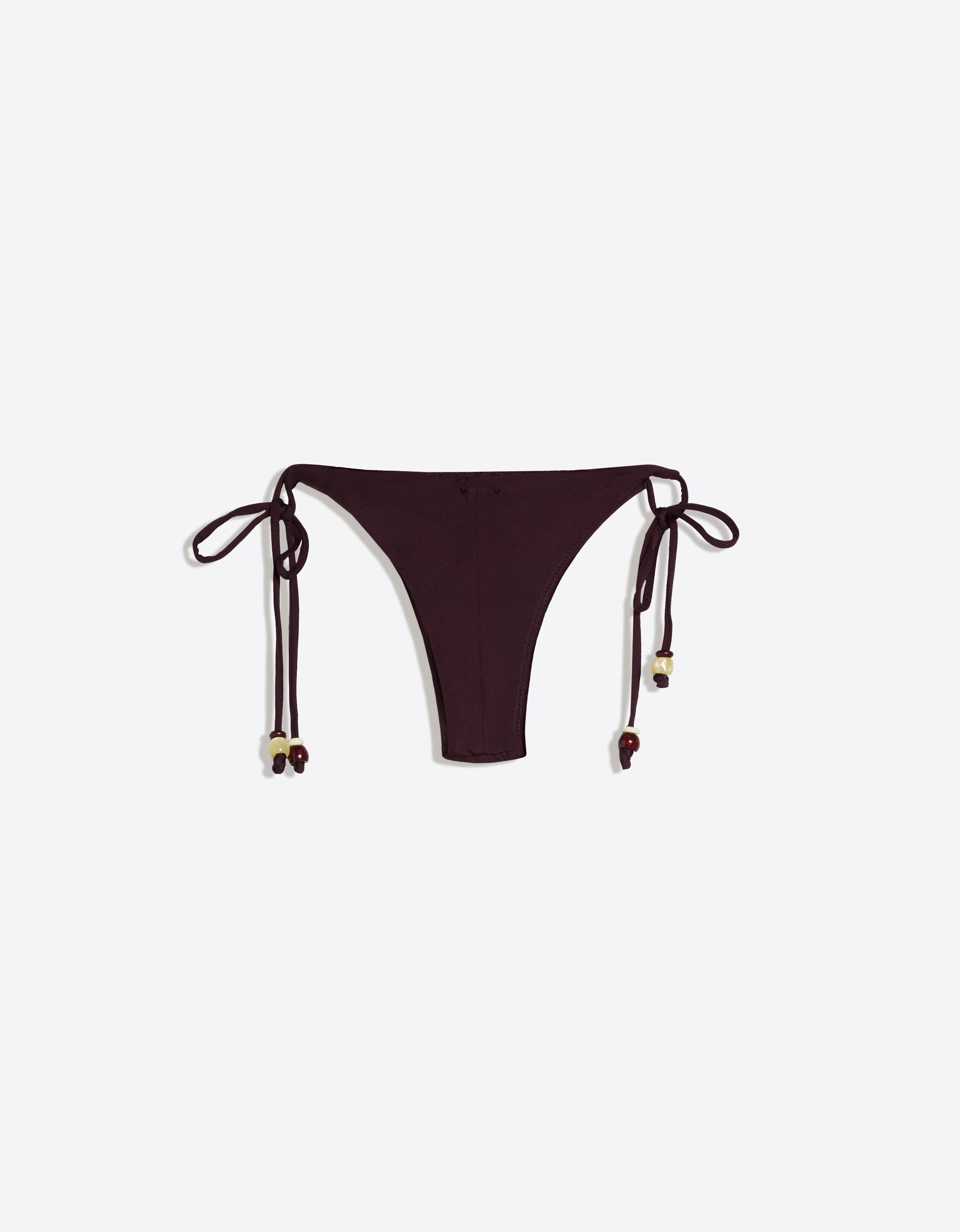 Basic beaded bikini bottoms — Violet