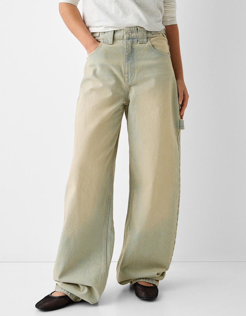 Jeans baggy carpinteiro-Azul claro-1