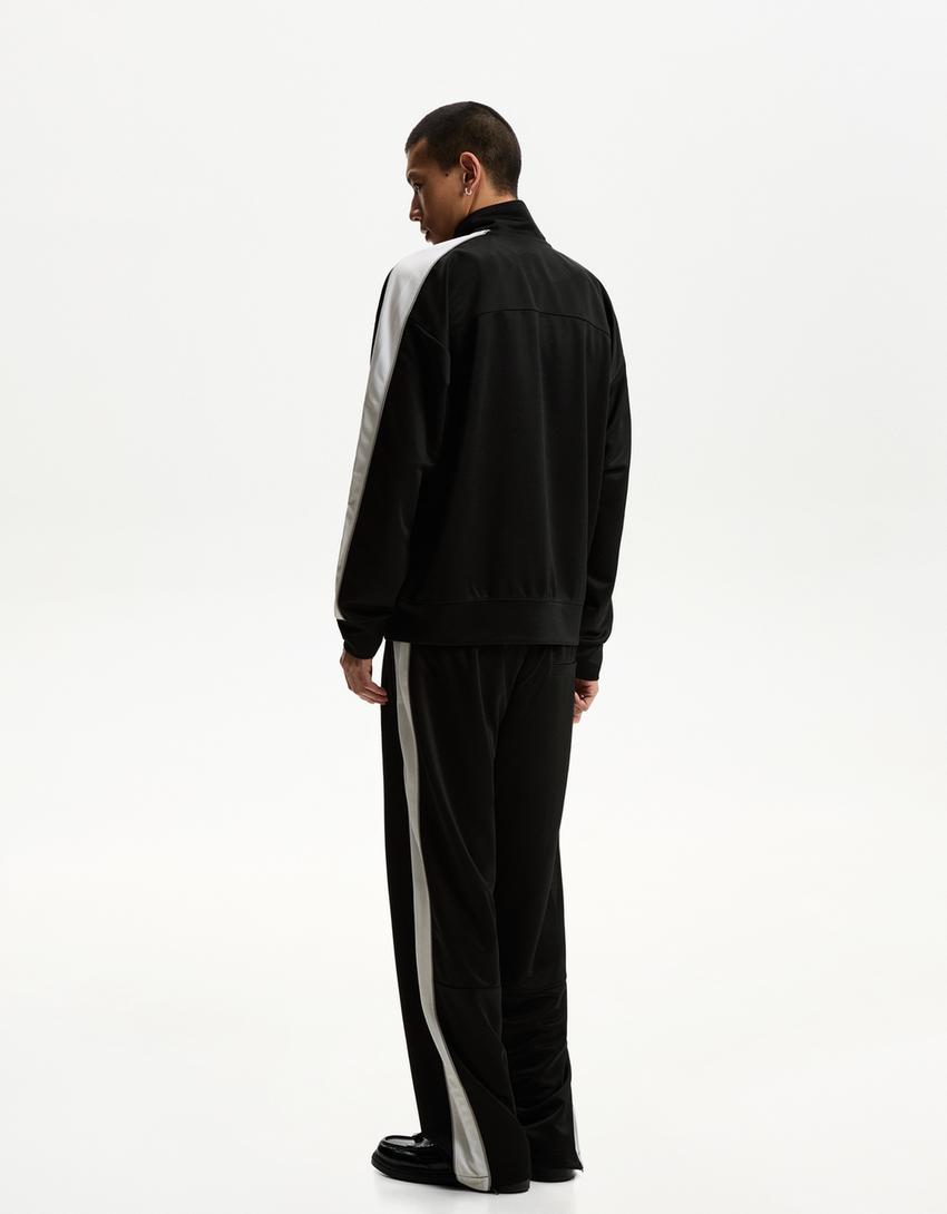 Set giacca e pantaloni tecnici-Nero-1