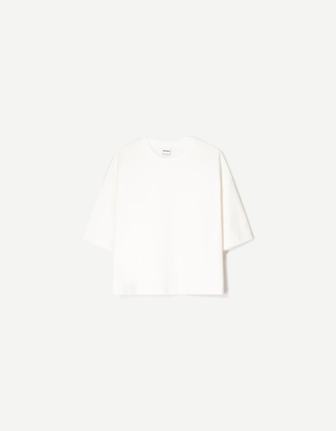 Heavy cotton boxy fit short sleeve T-shirt