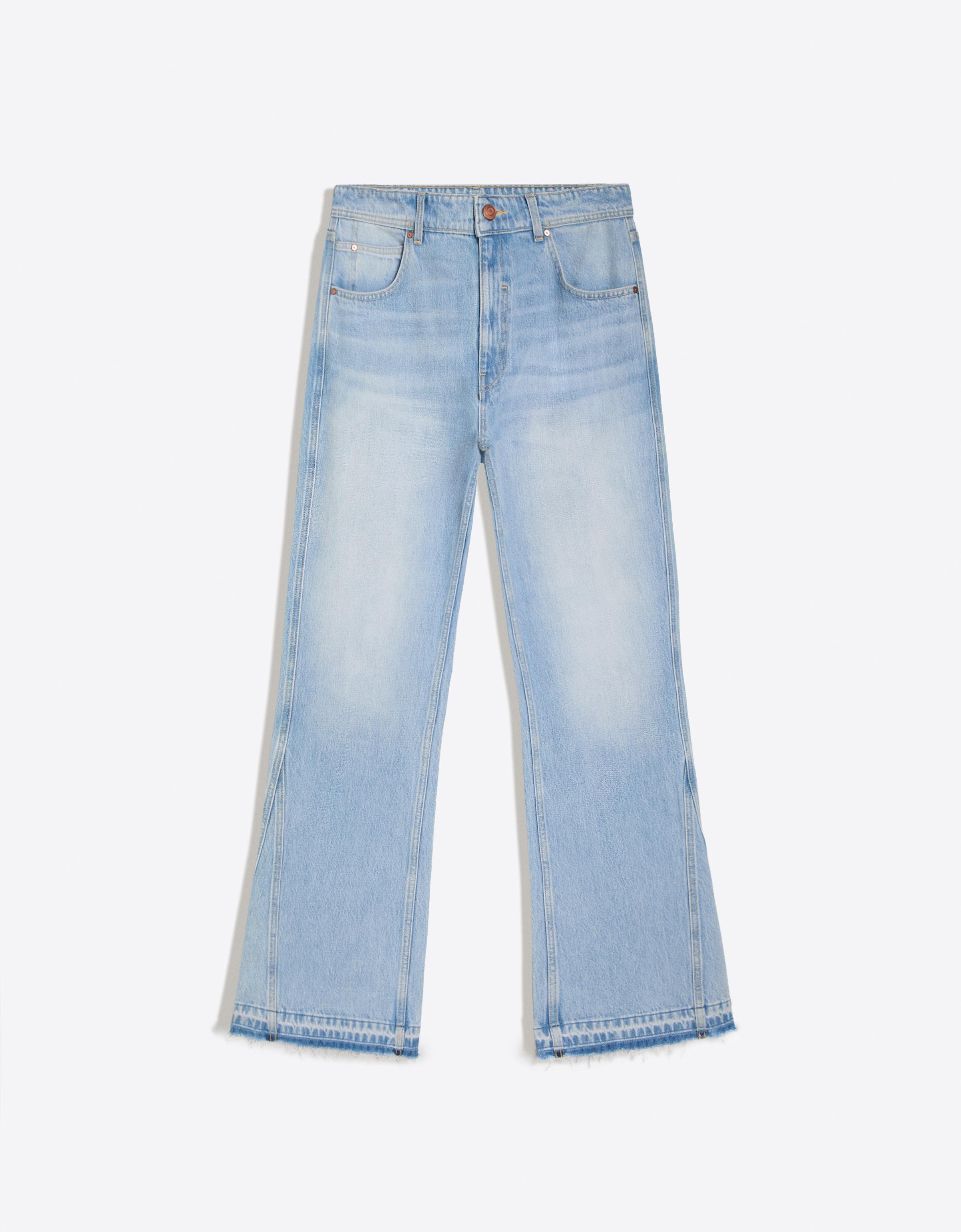 Straight flared jeans — Light blue