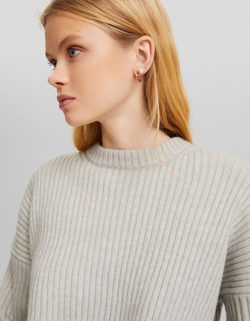 طقم من 9 عقود حلقية من اللؤلؤ الصناعي-ذهبي-3