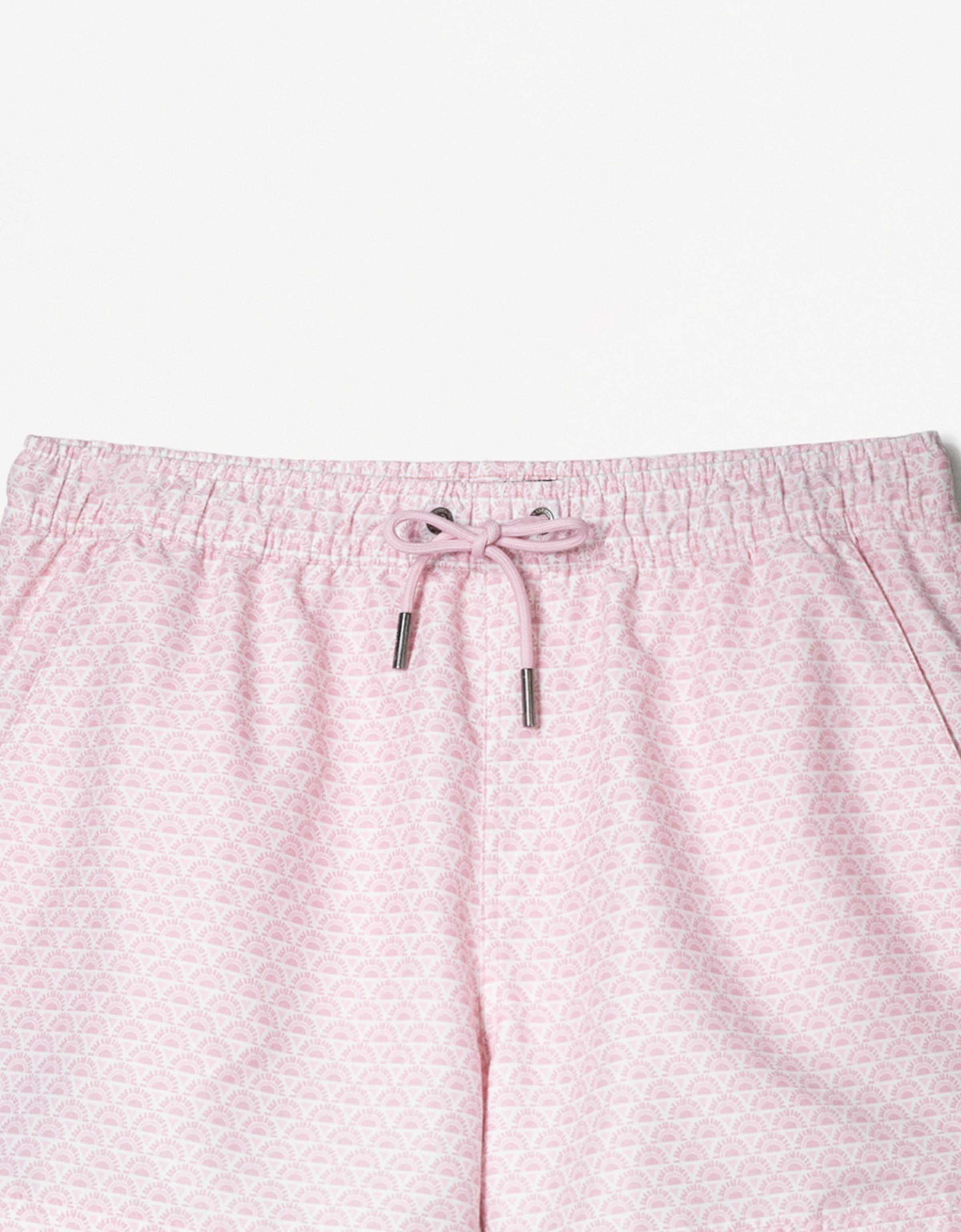 Bershka Regular-Badeshorts Mit Print Herren M Rosa