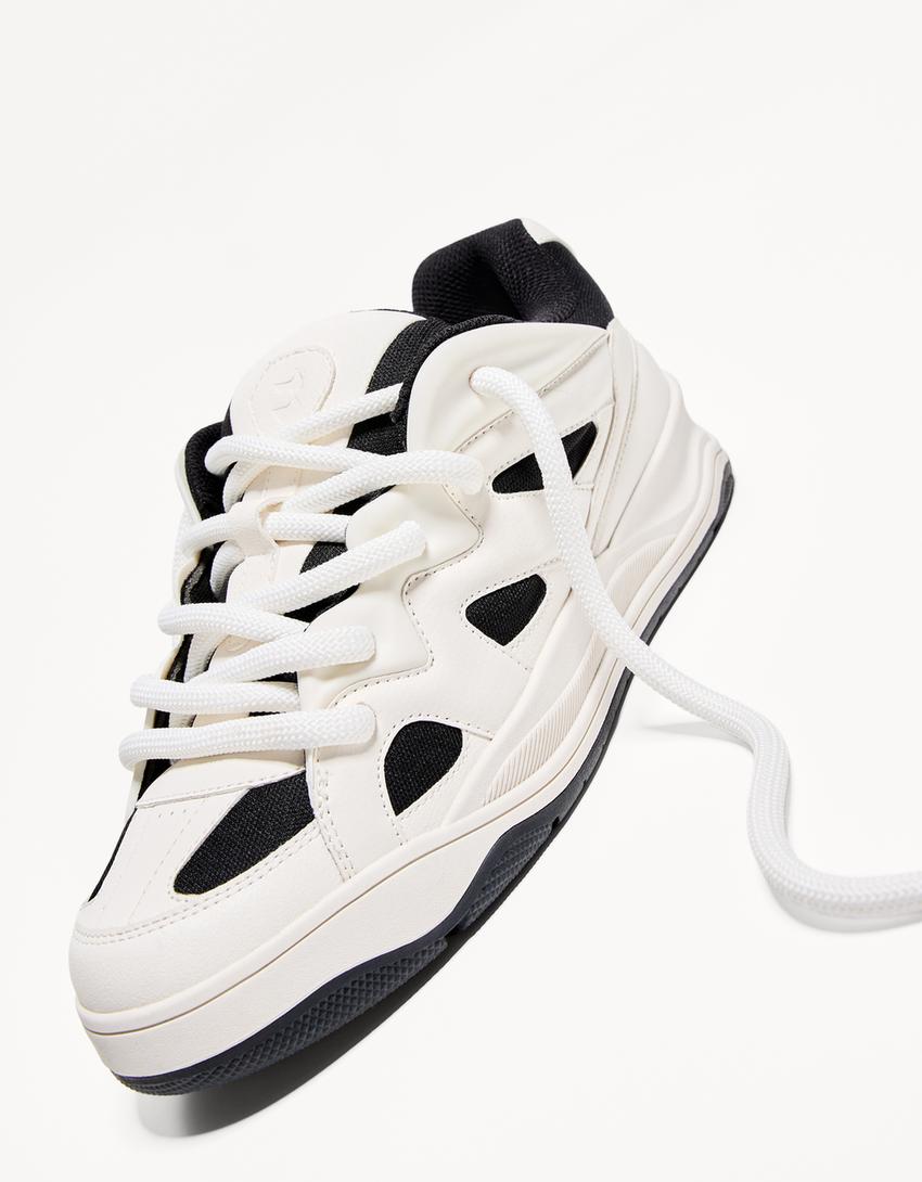 Skater-sneakers med kontrast-Multifarvet-1