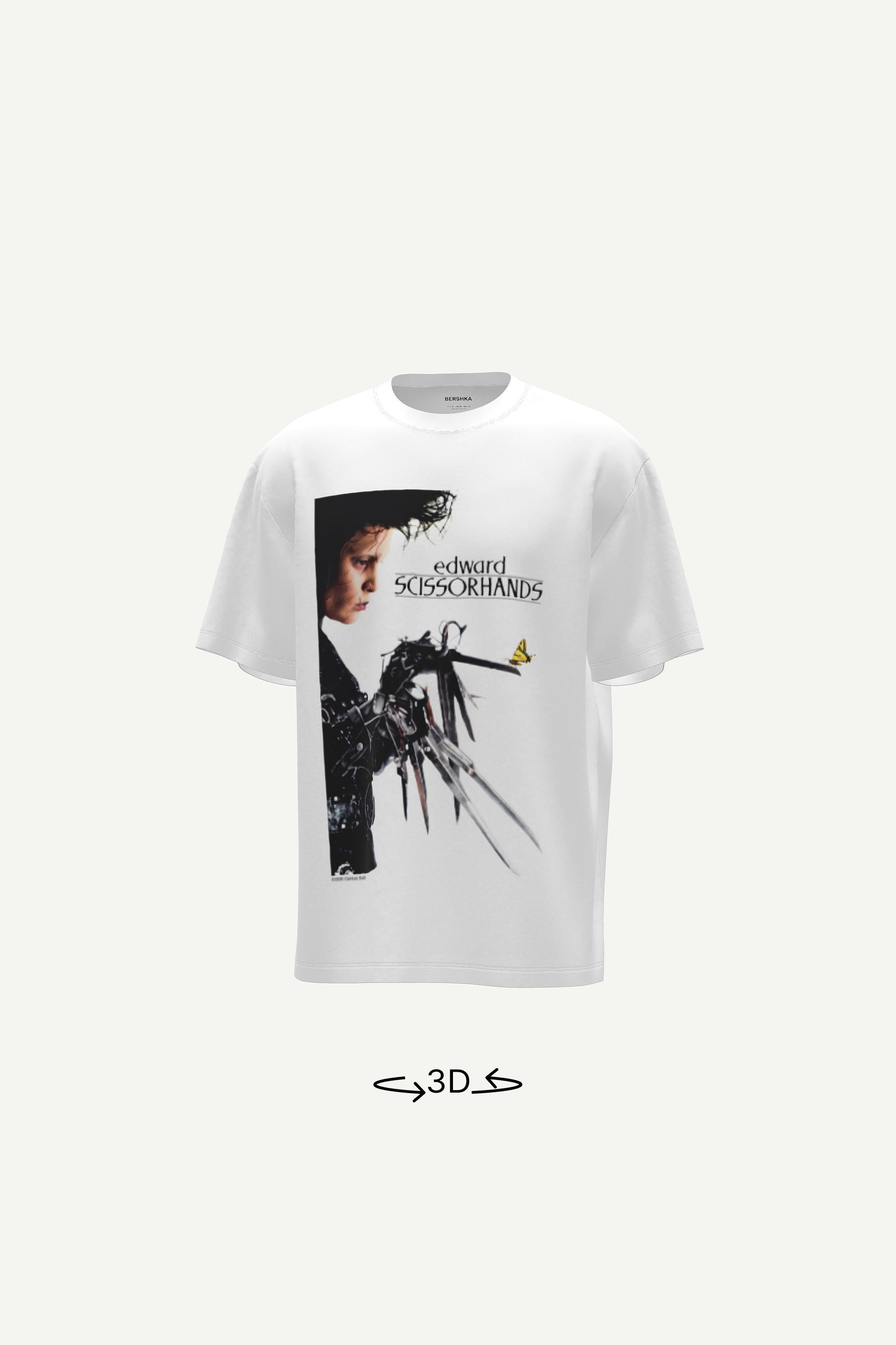 T-Shirt Edward mit kurzen Ärmeln-Weiss-0