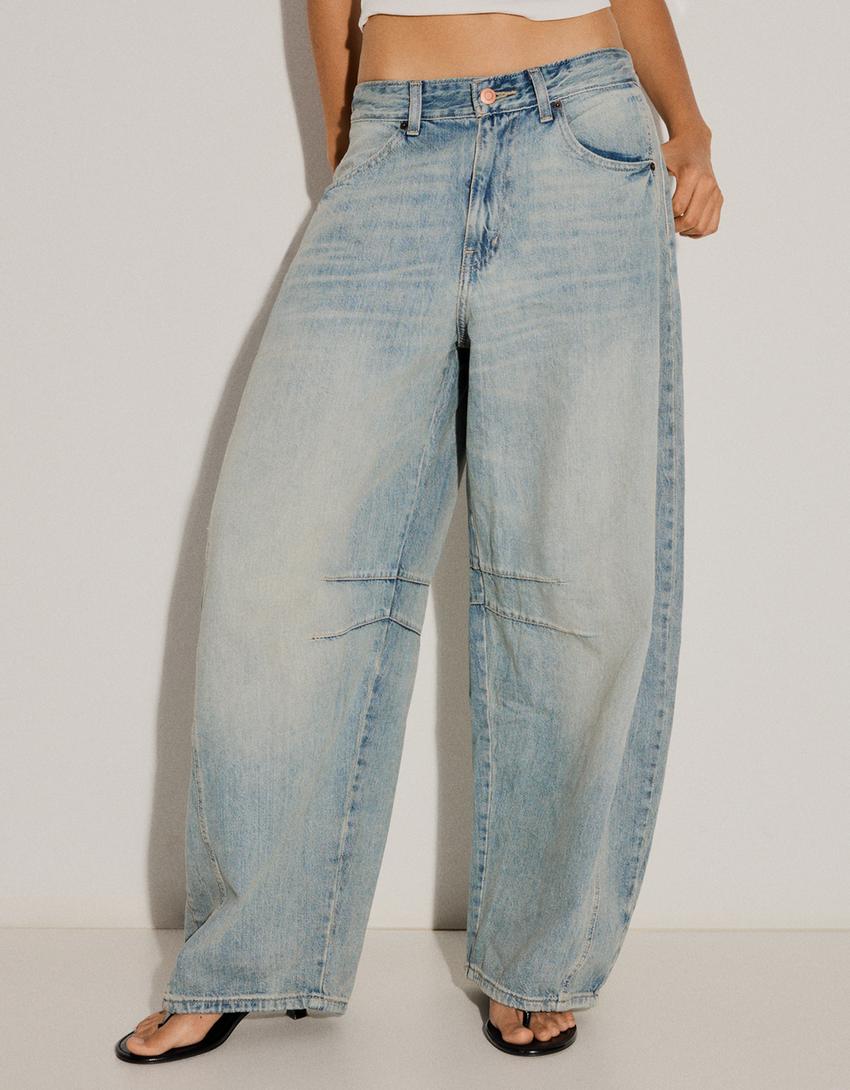 Barrel jeans-Light blue