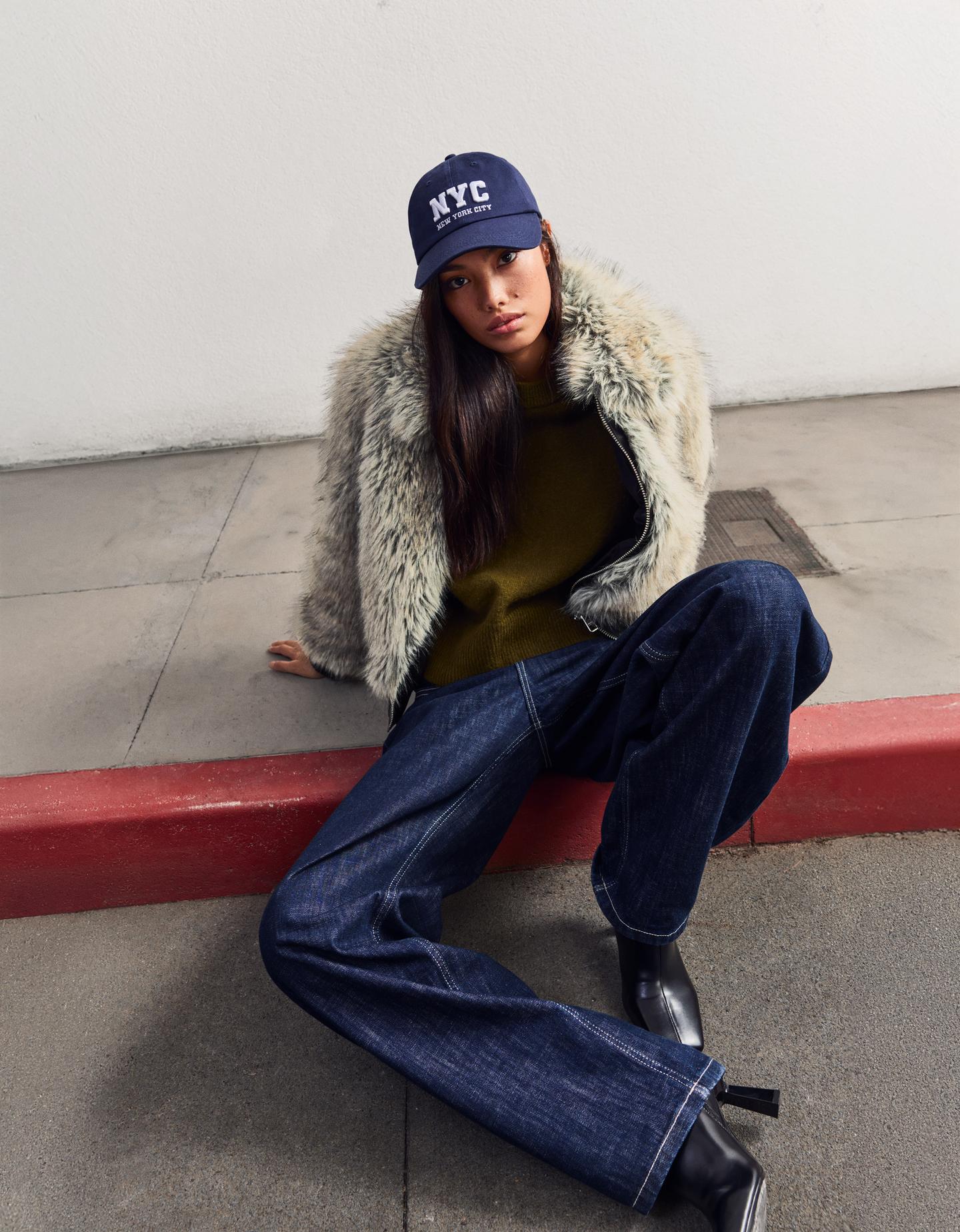 Bershka Chaquetas De Punto Con Pelo Bershka Cazadora Cremallera