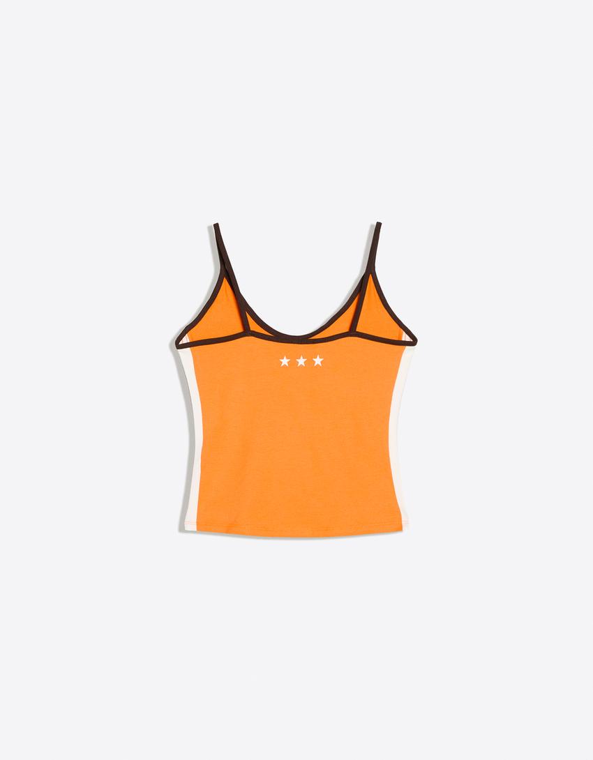 Printed camisole-Orange