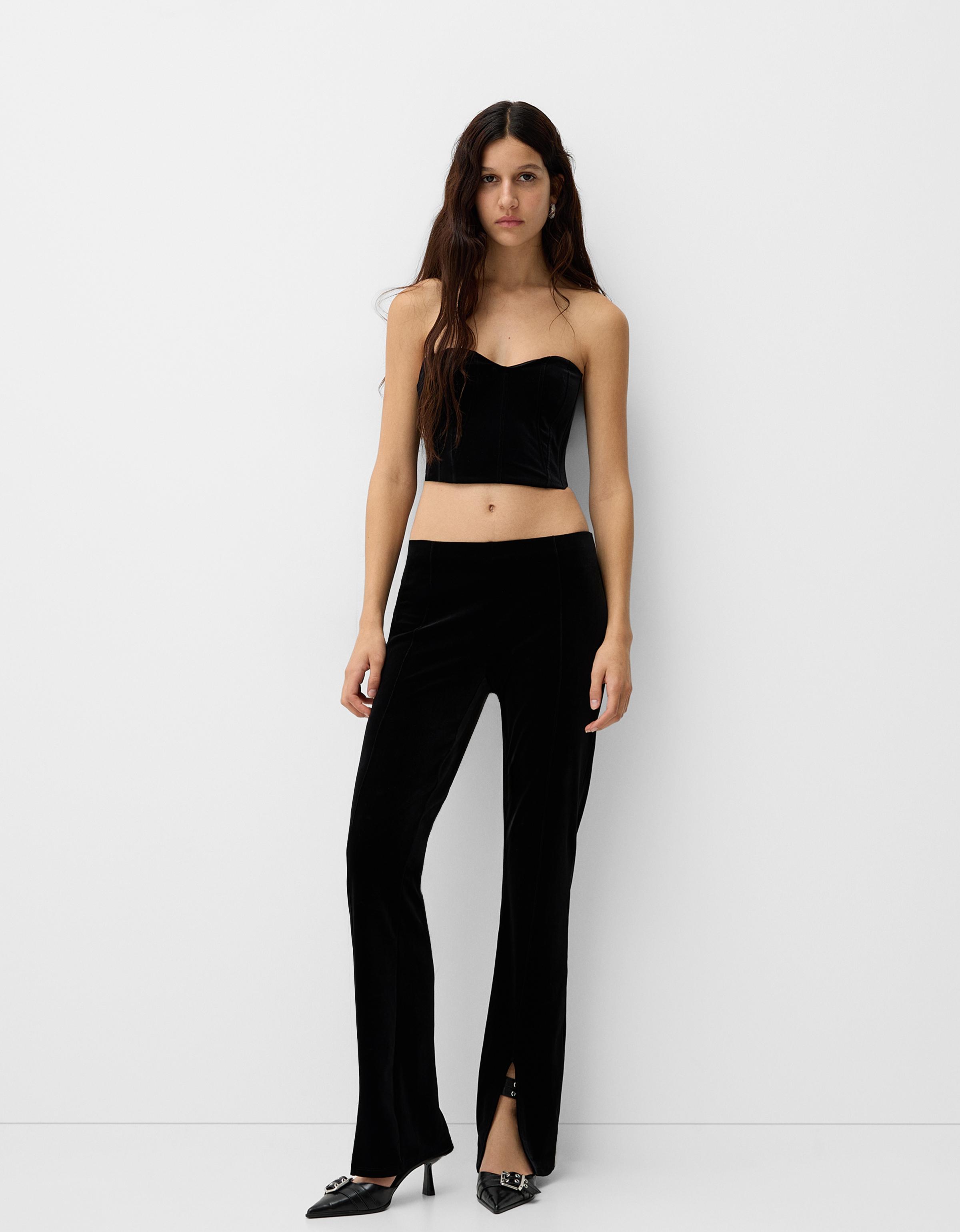 Flared shops trousers bershka