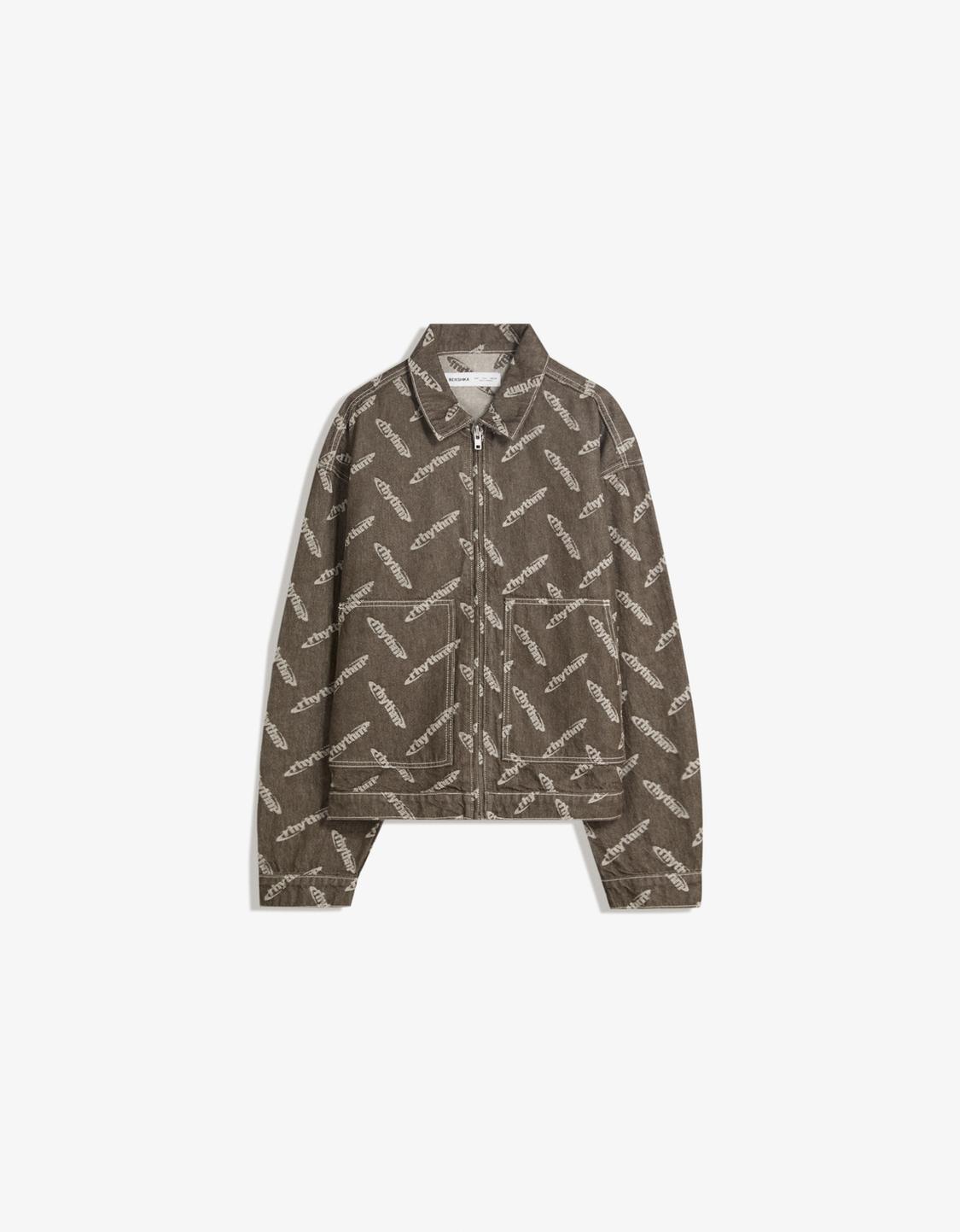 Jacquard denim jacket