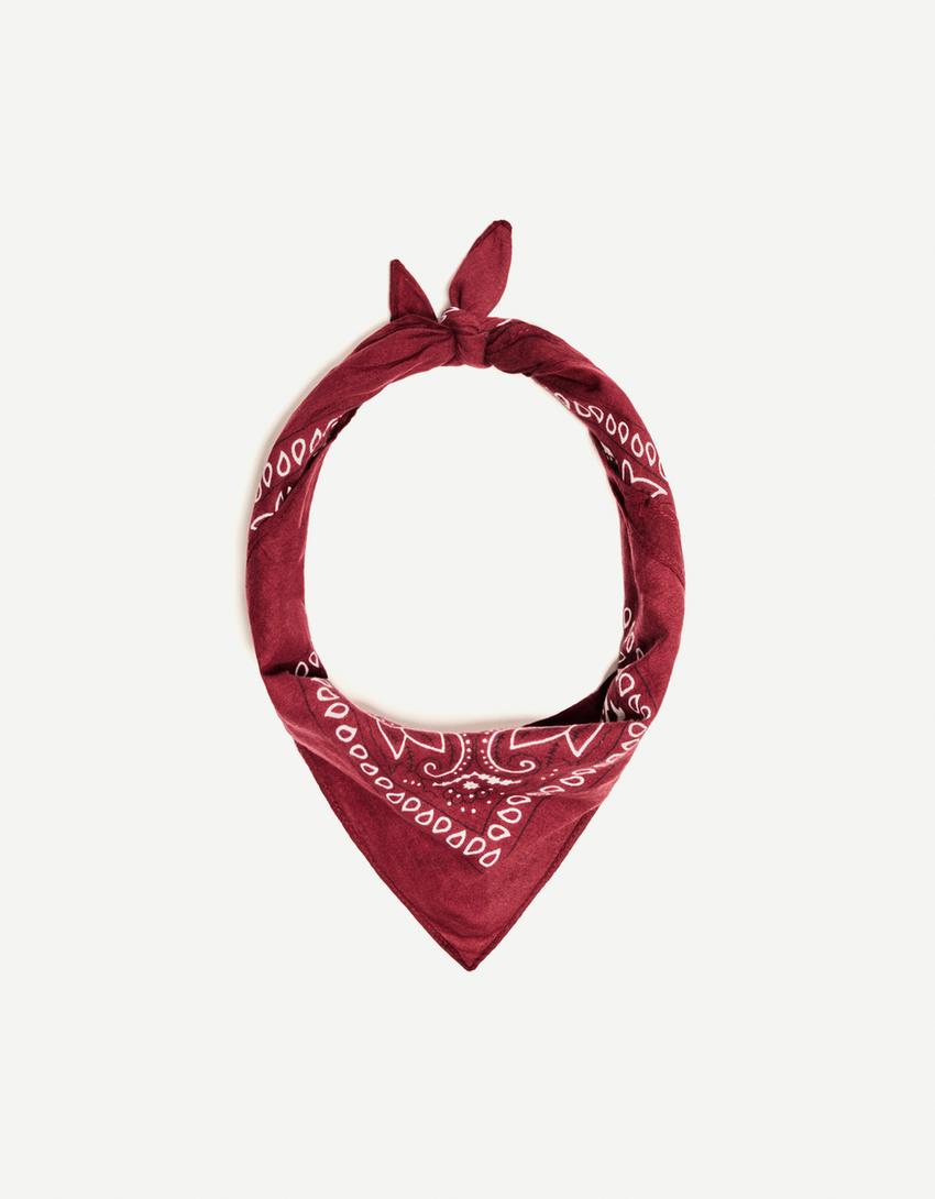 منديل رقبة بطبعة-Bordo