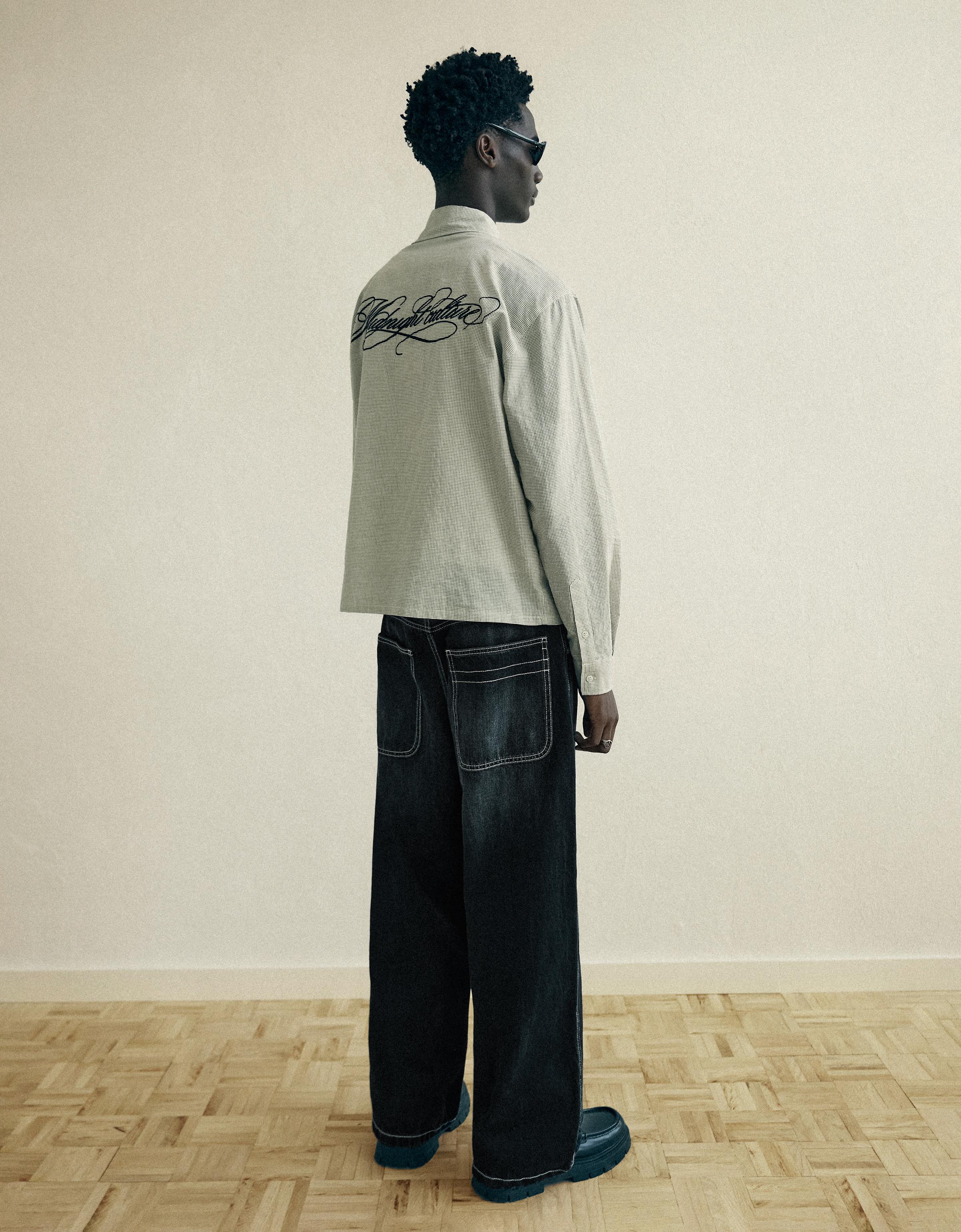 Baggy skater jeans — Black