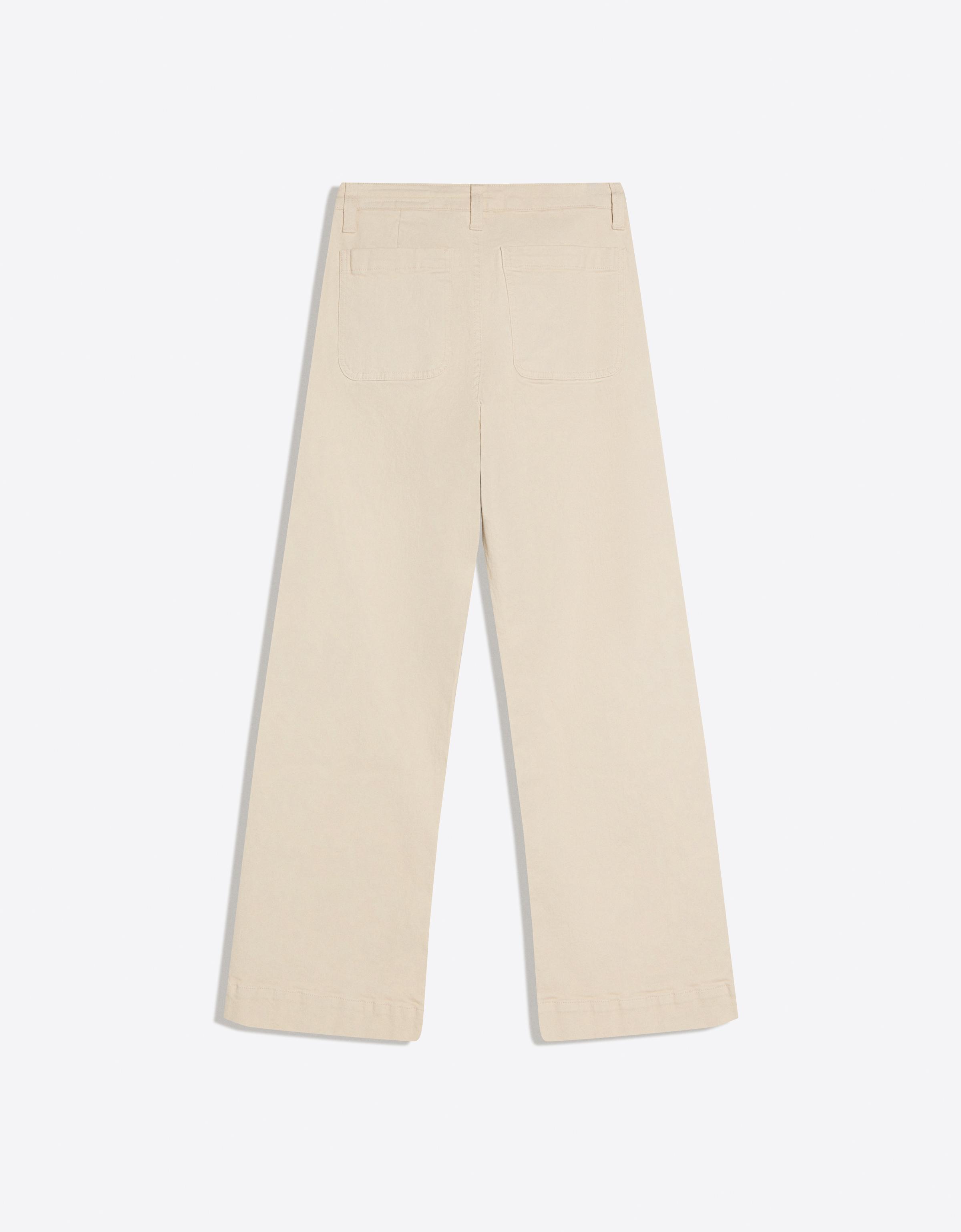 Dikişsiz geniş paça jean - Görsel 7