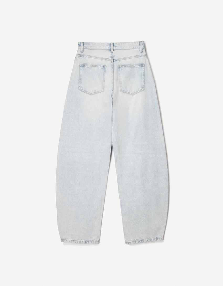 Blugi wide leg barrel