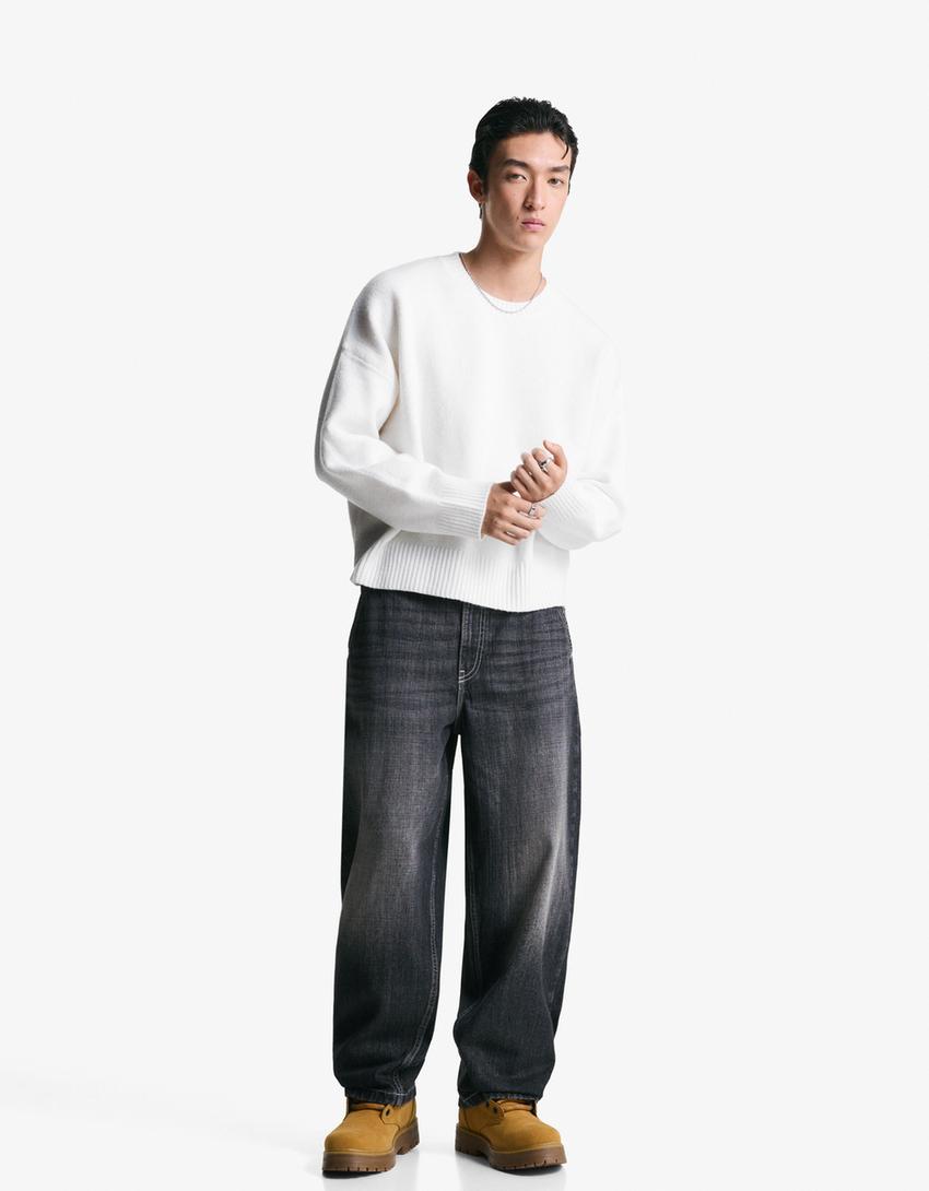 Cropped jumper-White-1