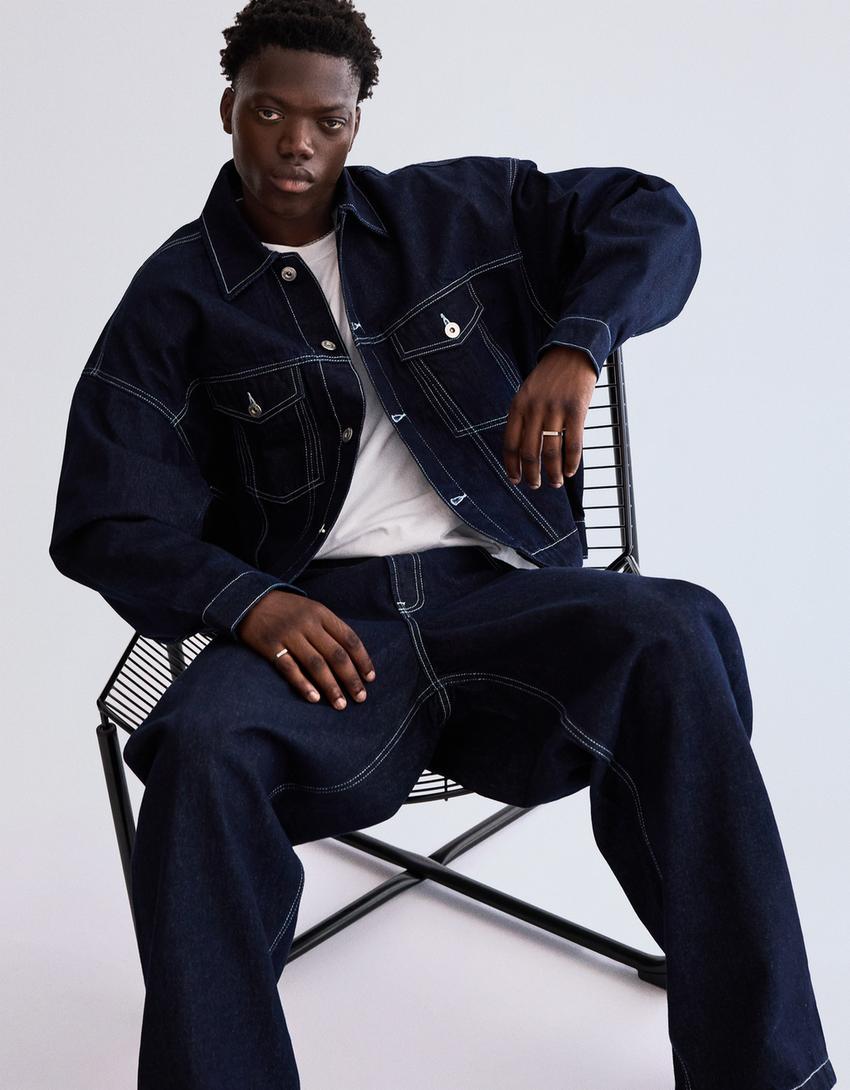 Super baggy jeans-Navy-1