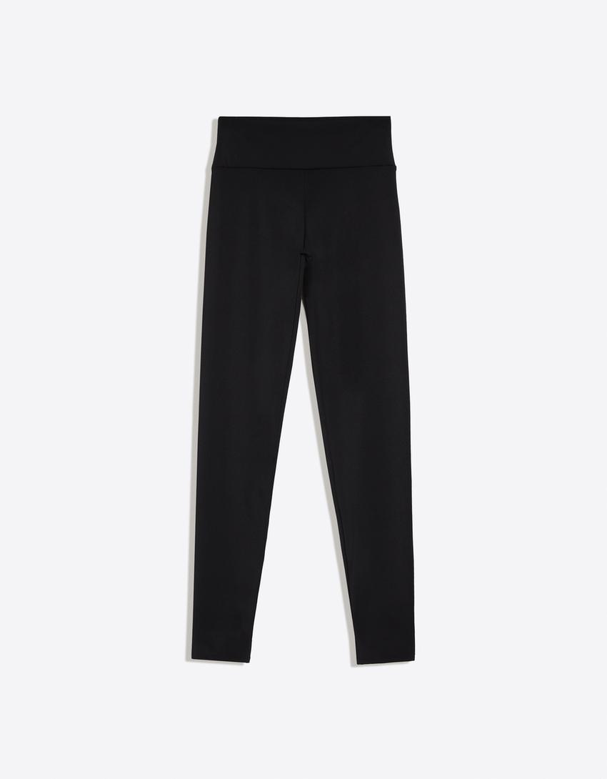Technical fabric fuseaux trousers-Black