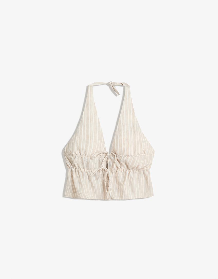 Top halter-Camel-0