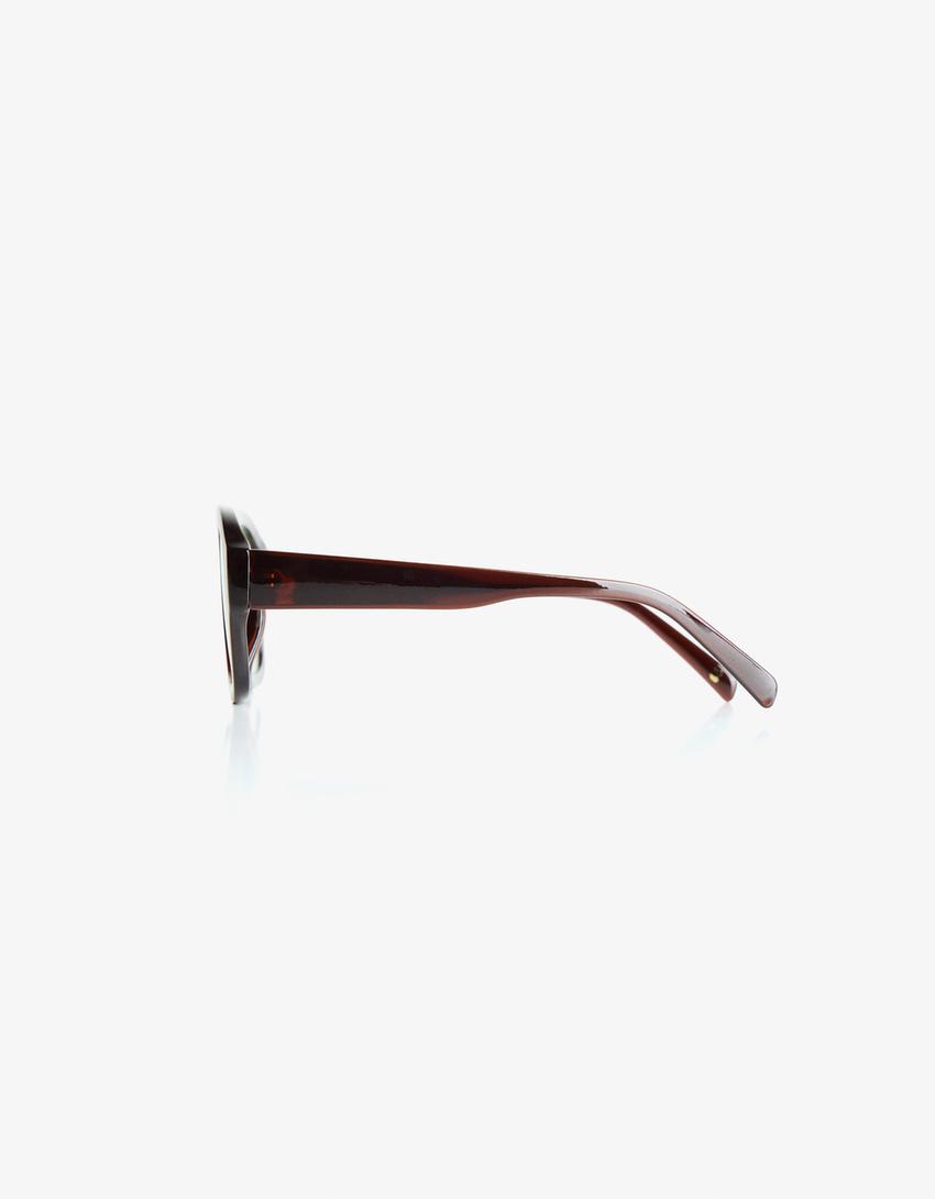 Lunettes à monture en plastique-Vert-2