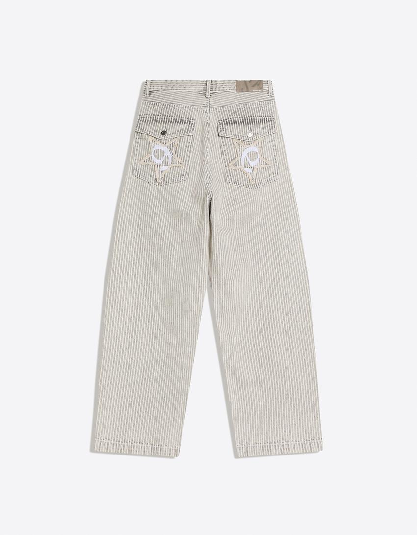 Barrel jeans-Grey
