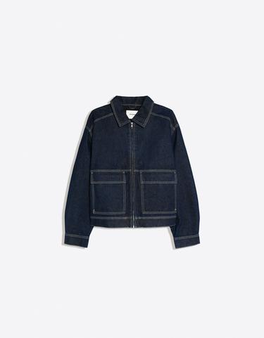 Denim bomber jacket — Navy 5