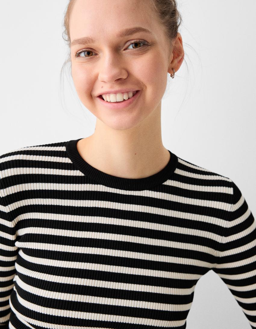 سويتر بزمة جانبية-أسود-5