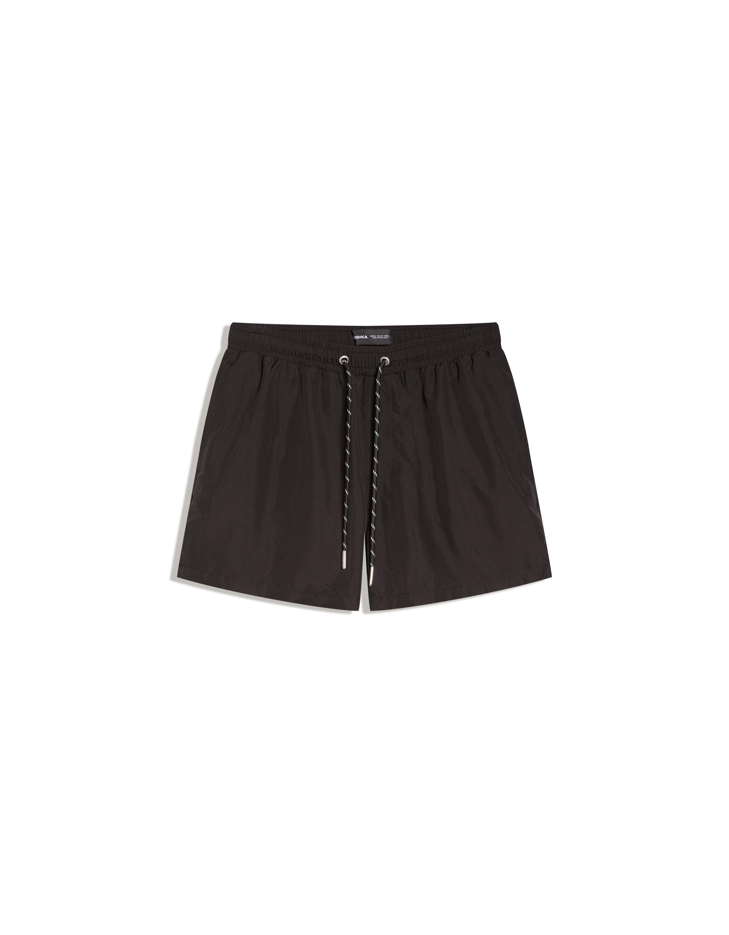 Basic regular fit swim shorts — Black