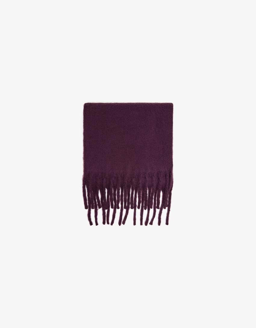 Solid-coloured scarf-Violet