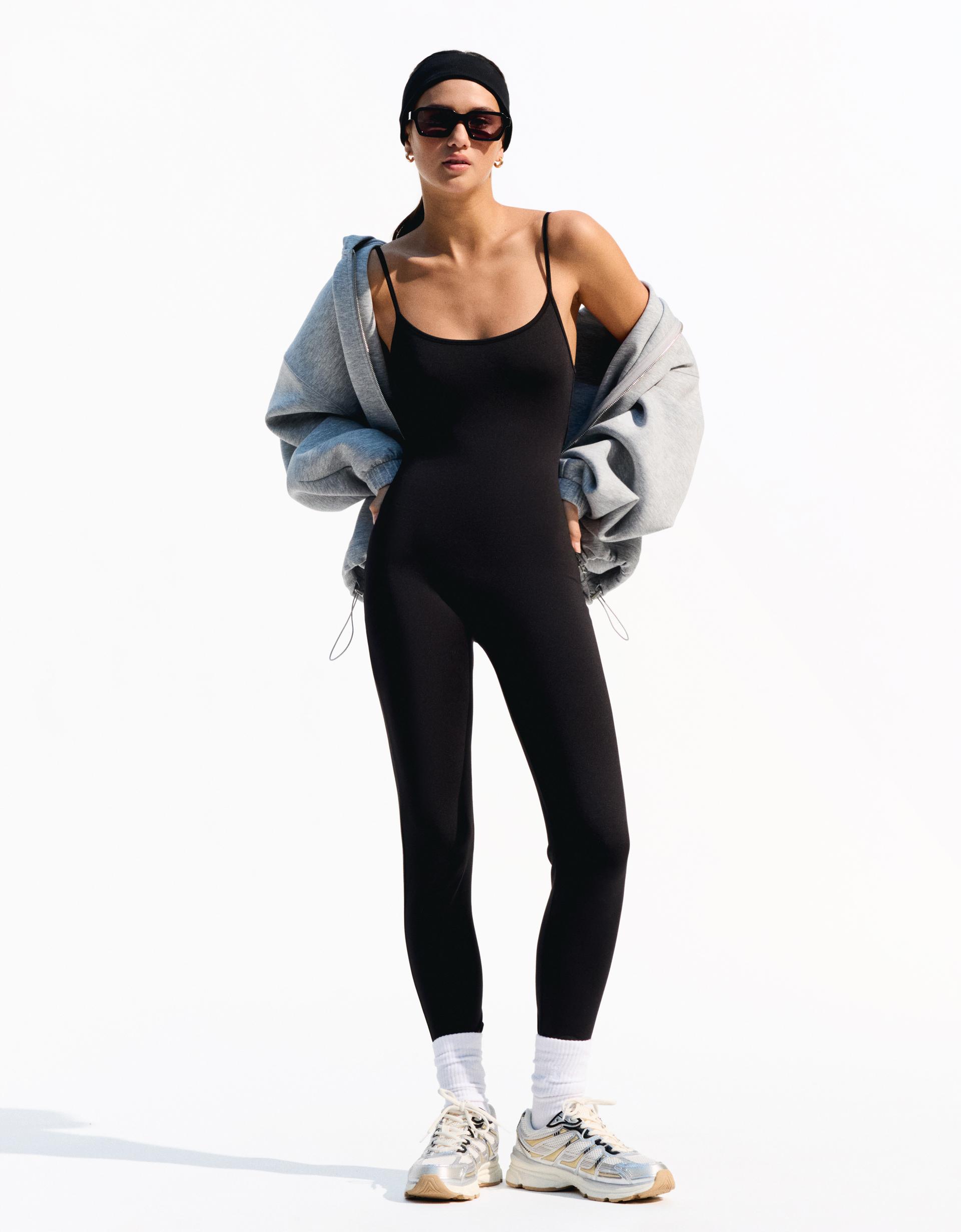 Romper Tutina Bershka Nera Tuta Jumpsuit Bershka Bershka Tuta