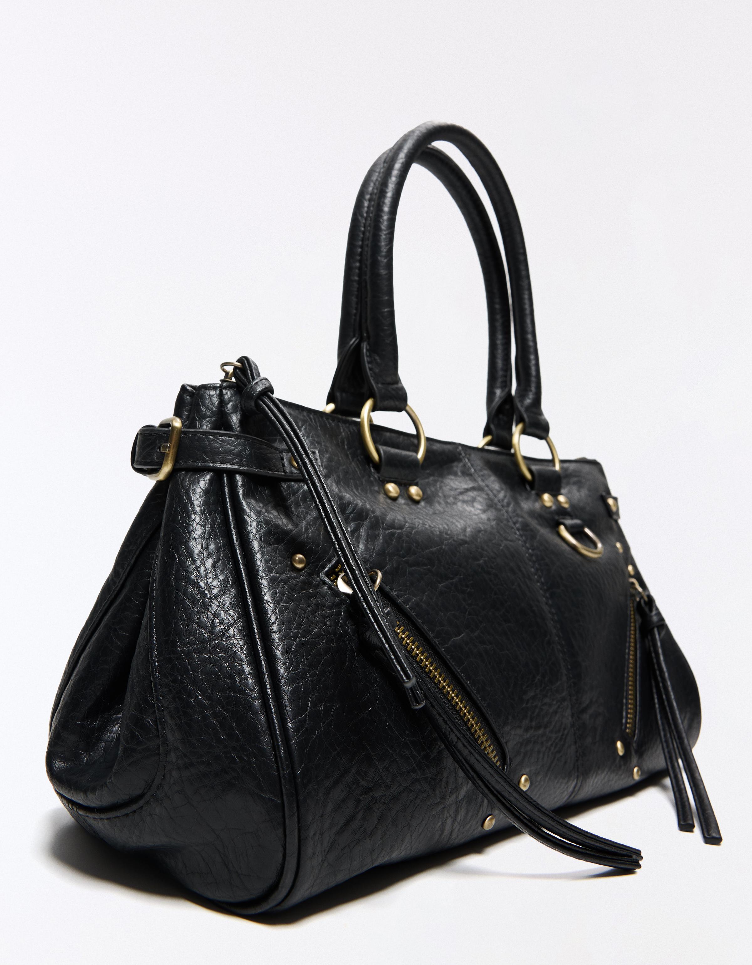 Zip detail bag — Black