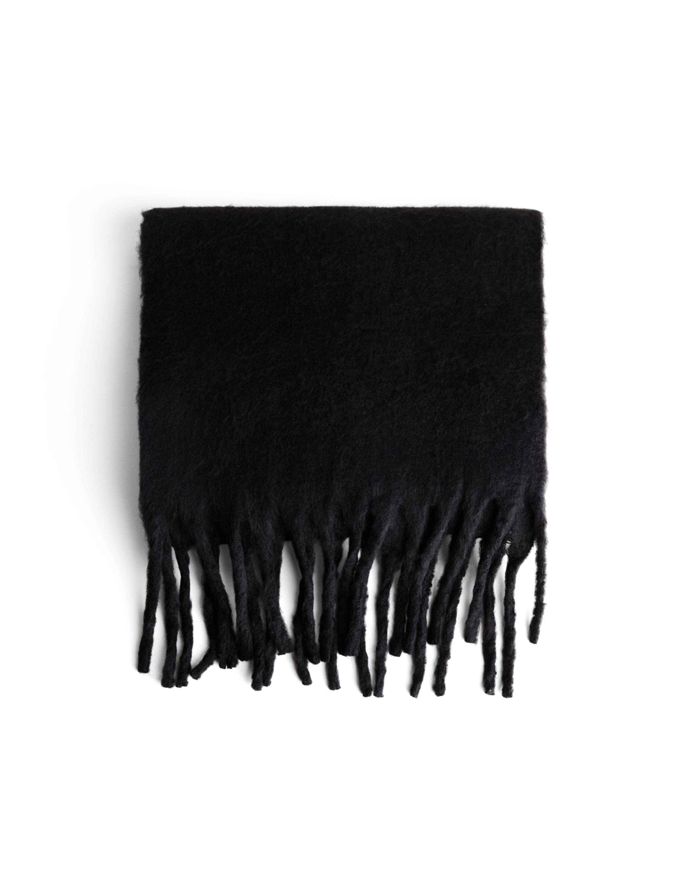 Solid-coloured scarf — Black