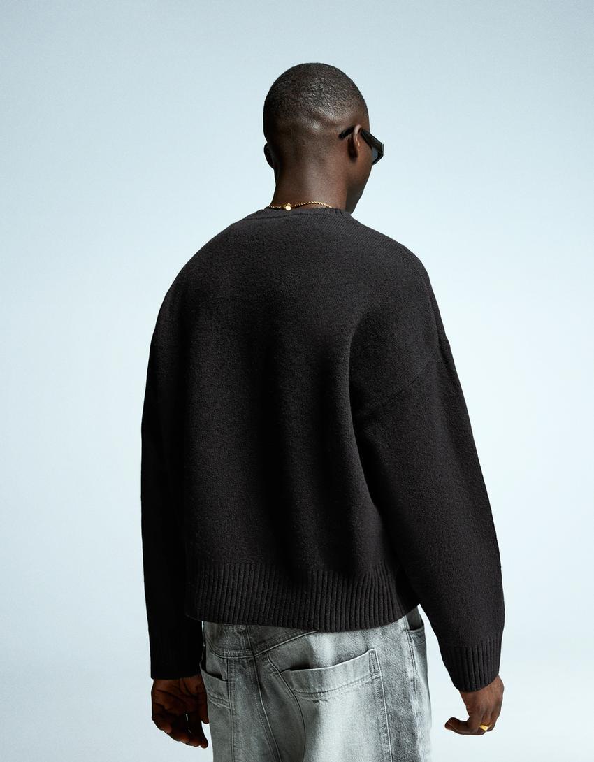 Sweater cropped-Preto