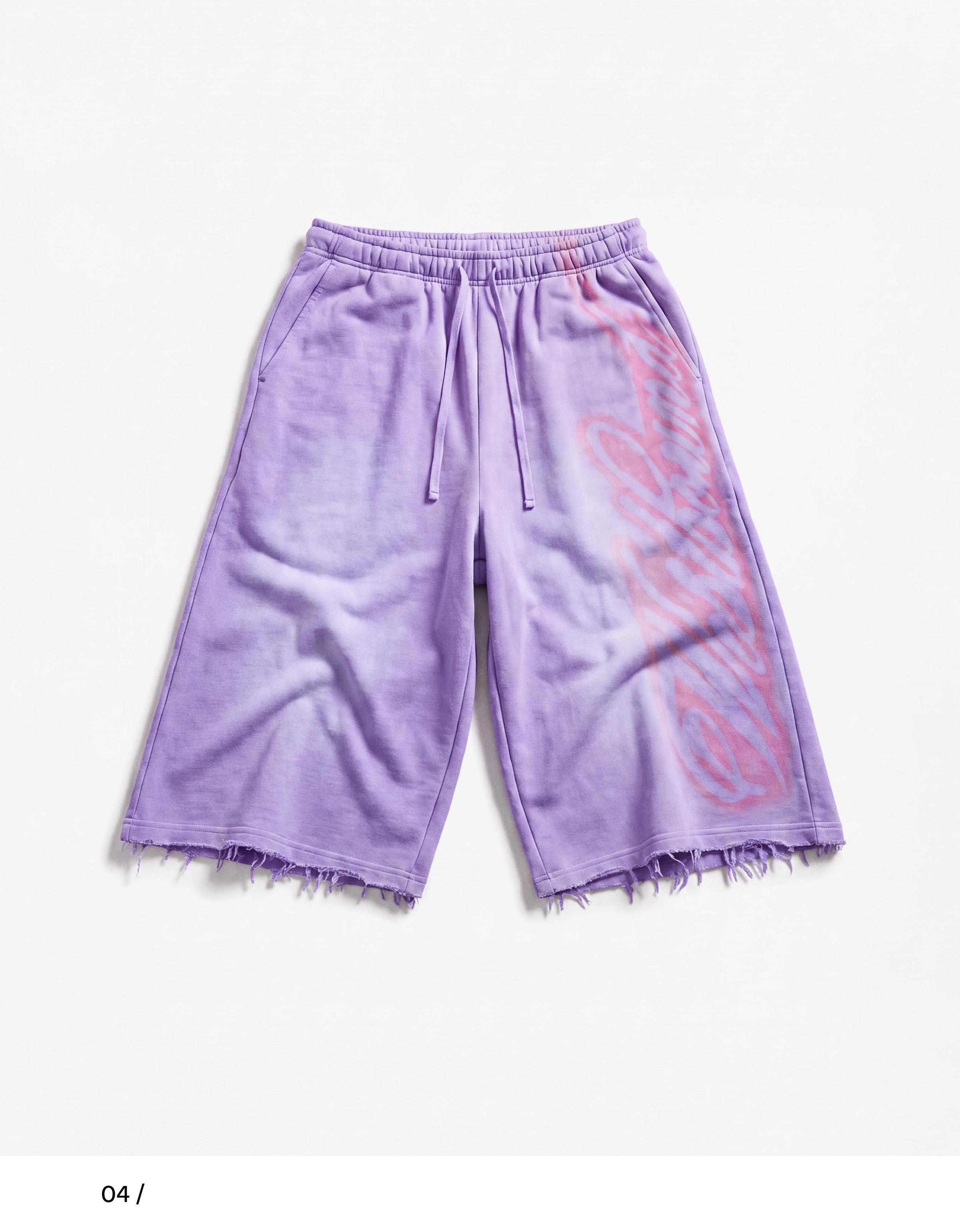 Jersey jort Bermuda shorts — Violet
