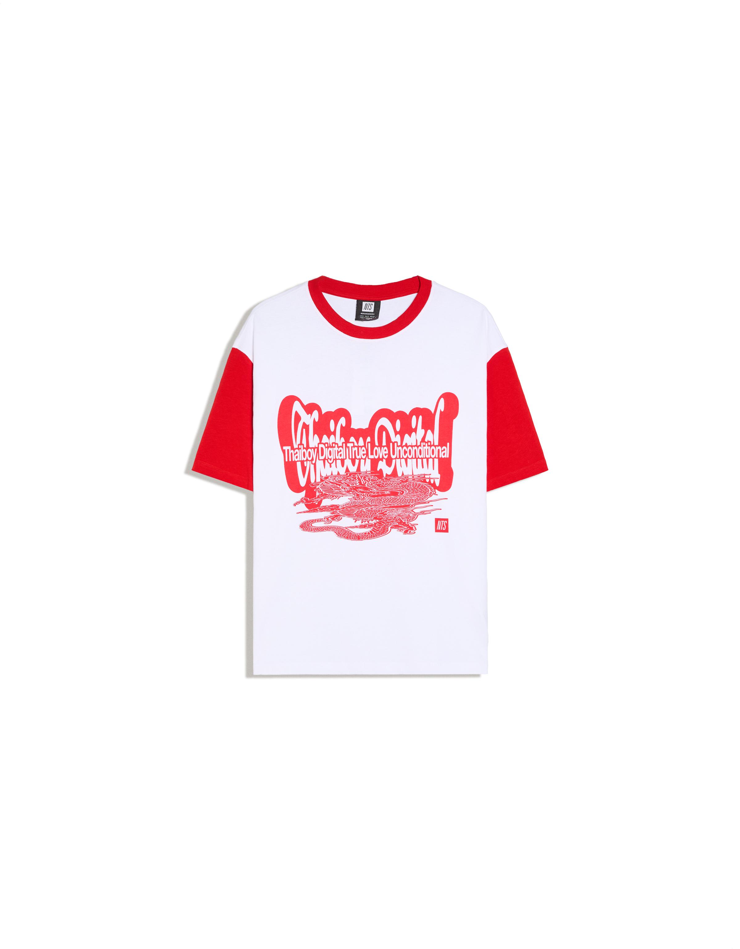 NTS X THAIBOY DIGITAL print short sleeve T-shirt — White