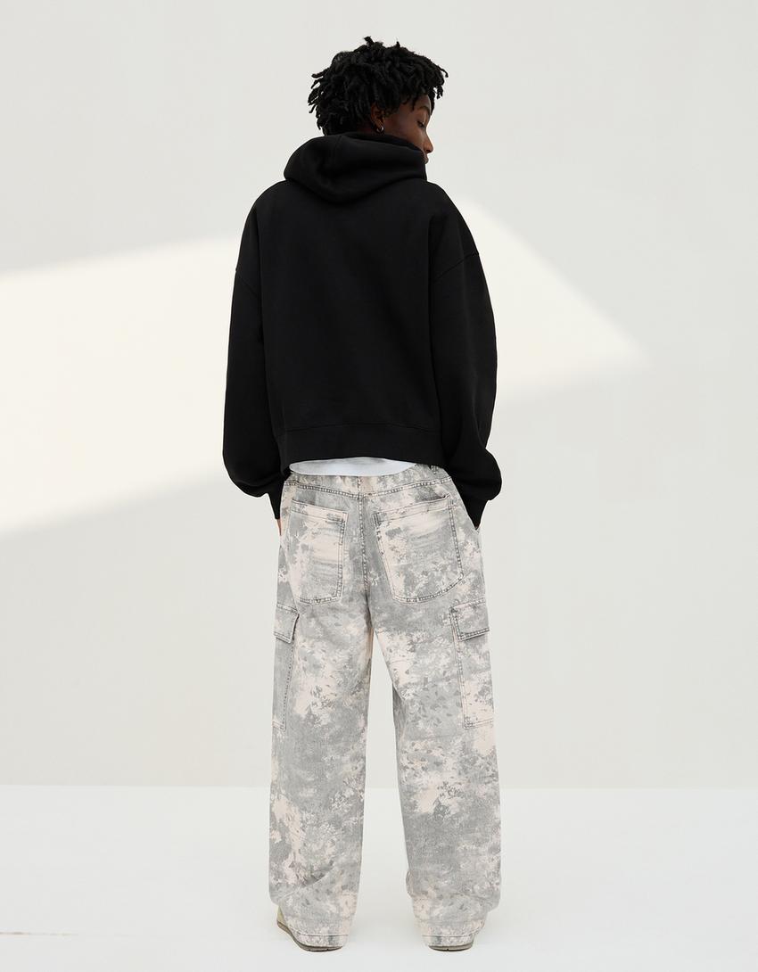 Jeans cargo parachute-Bege