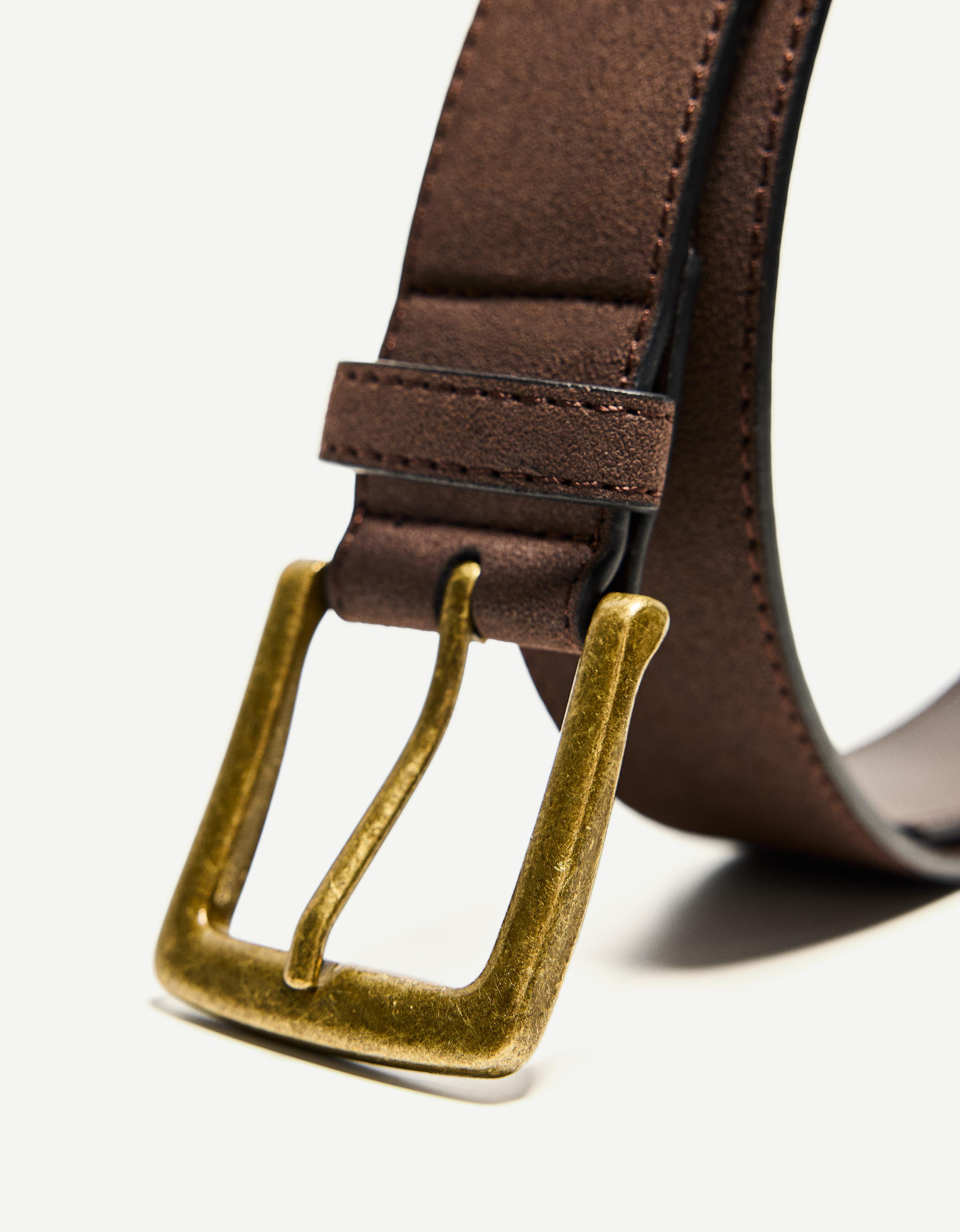 【BERSHKA】Belt ベルシュカ ベルト Belt with gold buckle - Women | Bershka