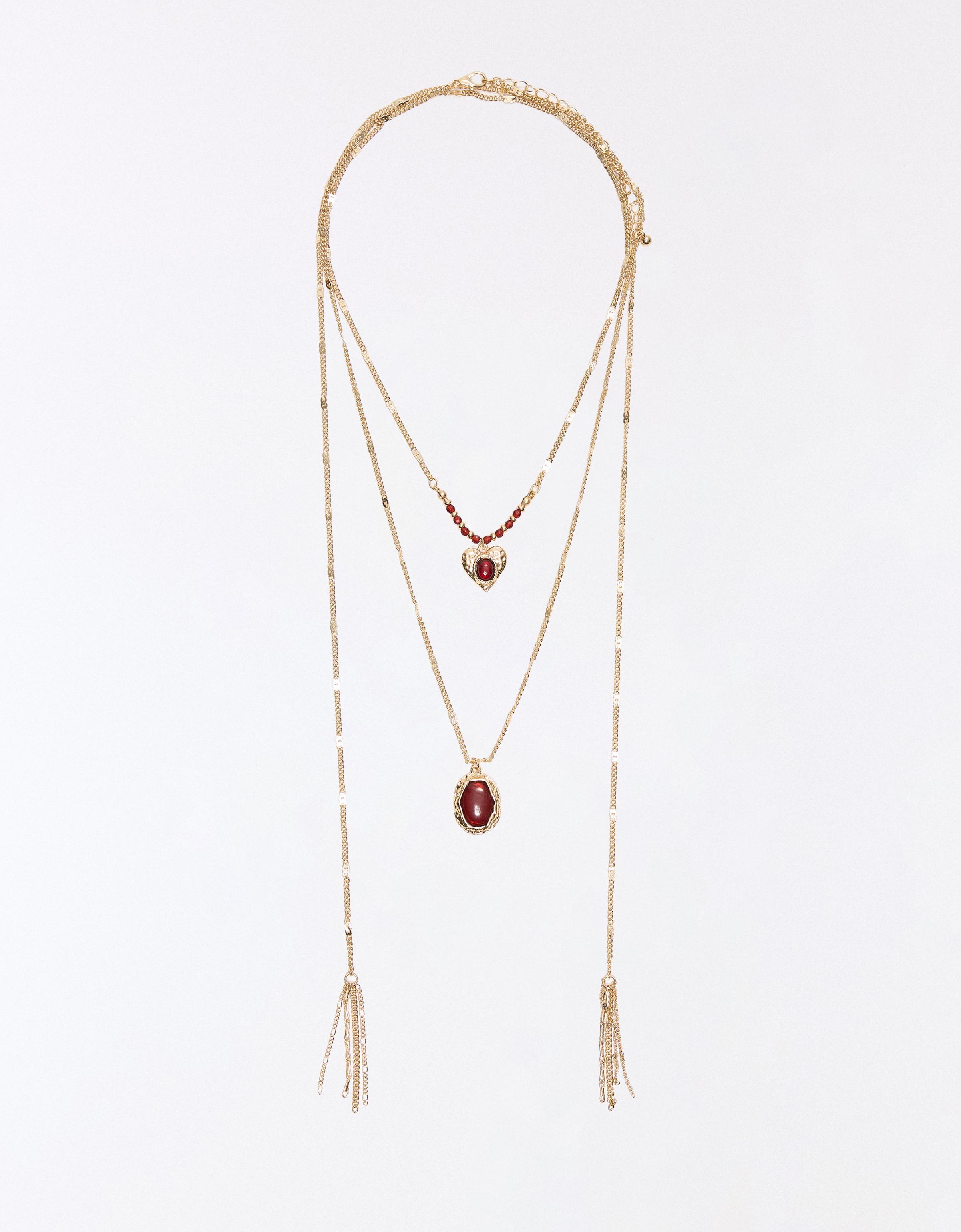Beaded necklace pack — Gold