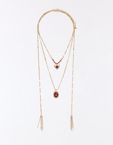 Beaded necklace pack — Gold 3