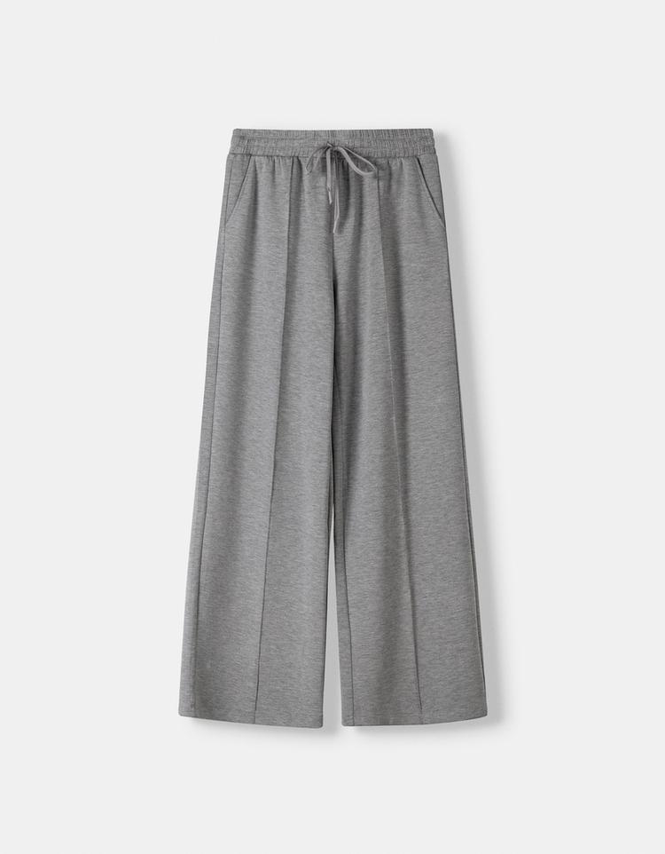 Yumuşak wide leg pantolon