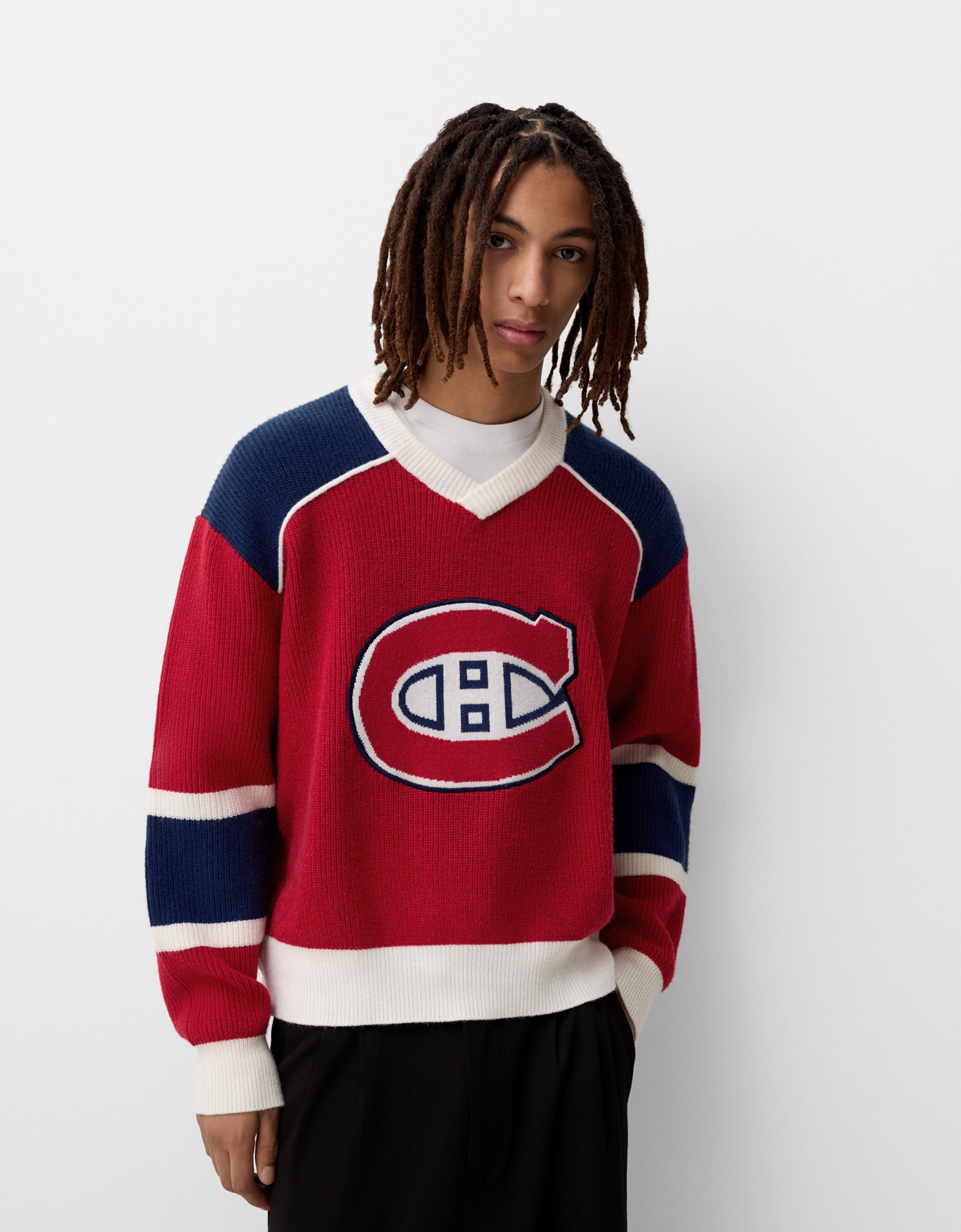 Bershka Pullover Nhl Herren M Rot